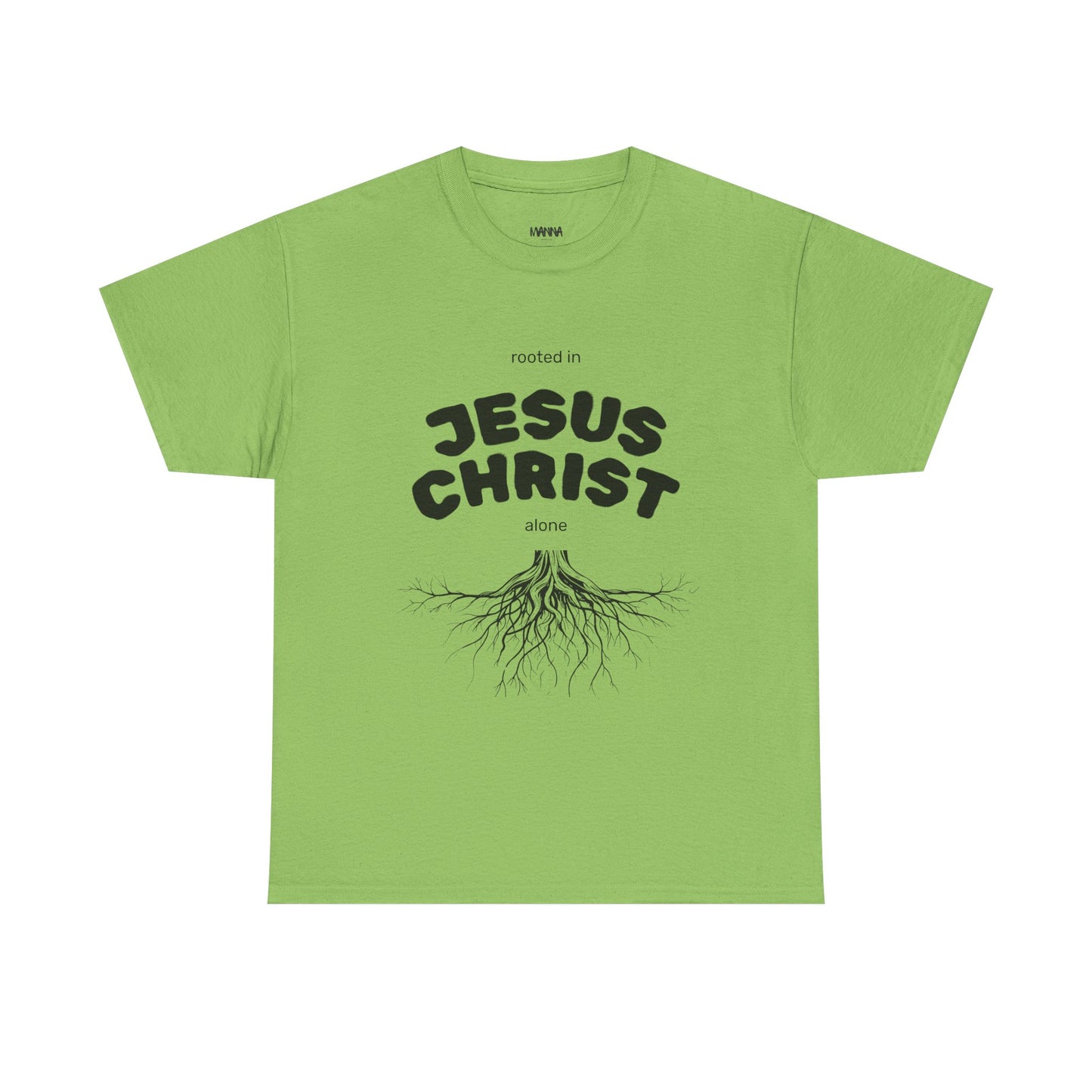 Rooted in Jesus Christ Unisex Heavy Cotton Tee, Christian Apparel, Faith-Based T-Shirt, Spiritual Gift, Religious Wear, Unisex Tee