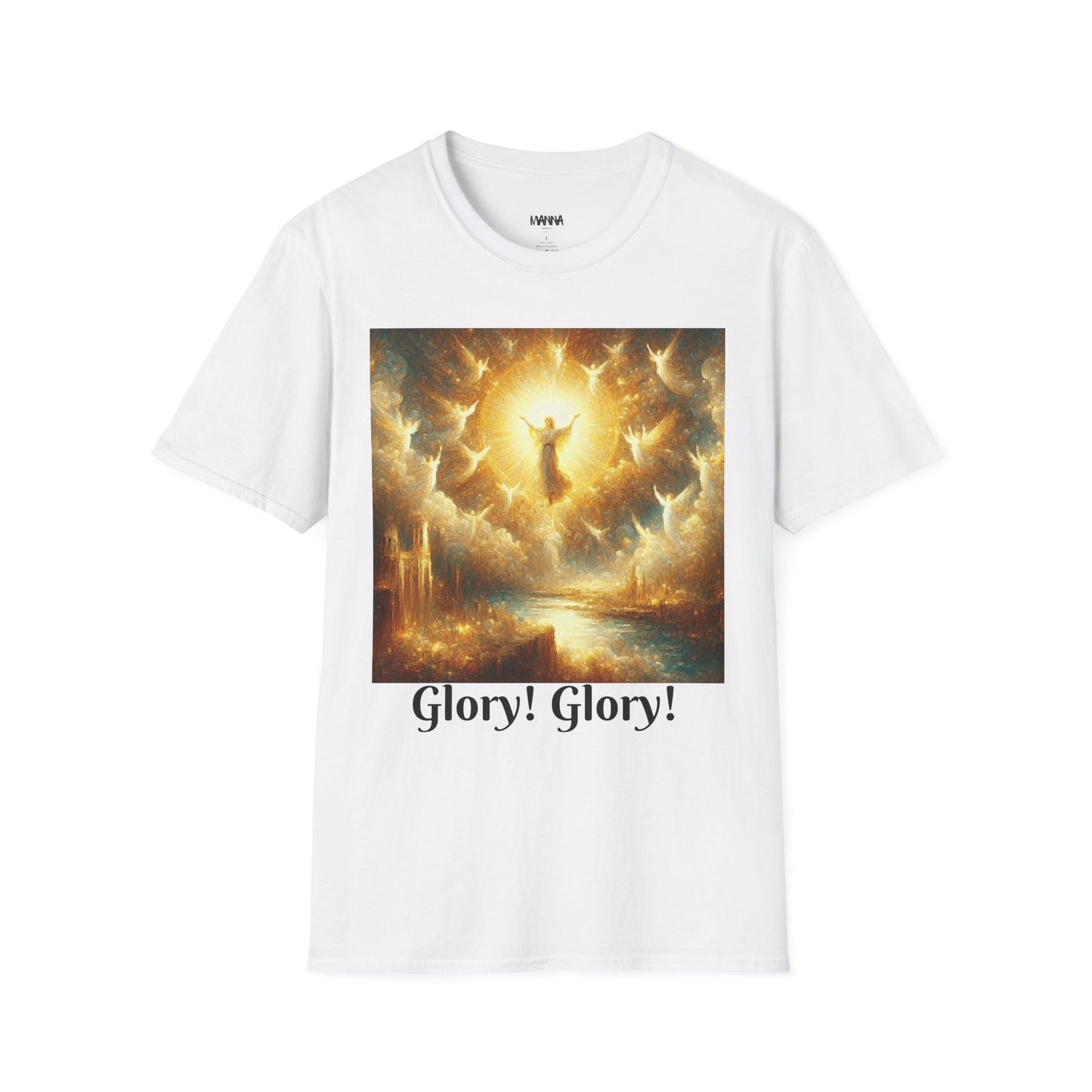 Heavenly Glory Unisex Softstyle T-Shirt - Inspirational Art Tee