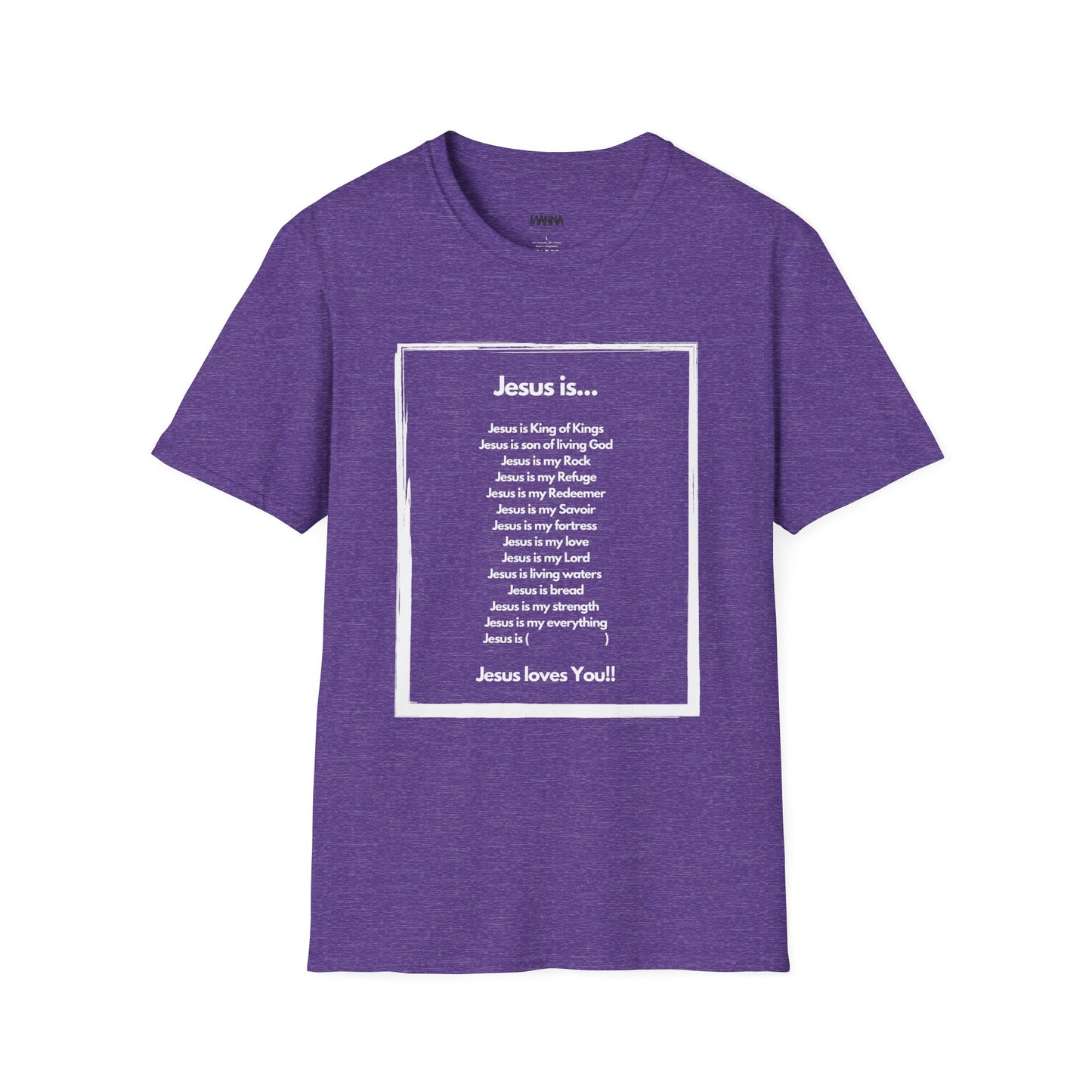 Inspirational Jesus T-Shirt - Unisex Softstyle Tee