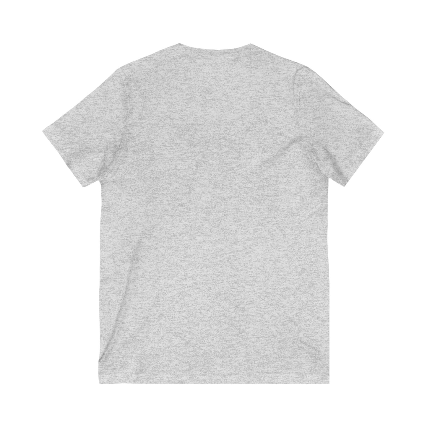 Inspirational V-Neck Tee with Bible Verse - Unisex Jersey Short Sleeve