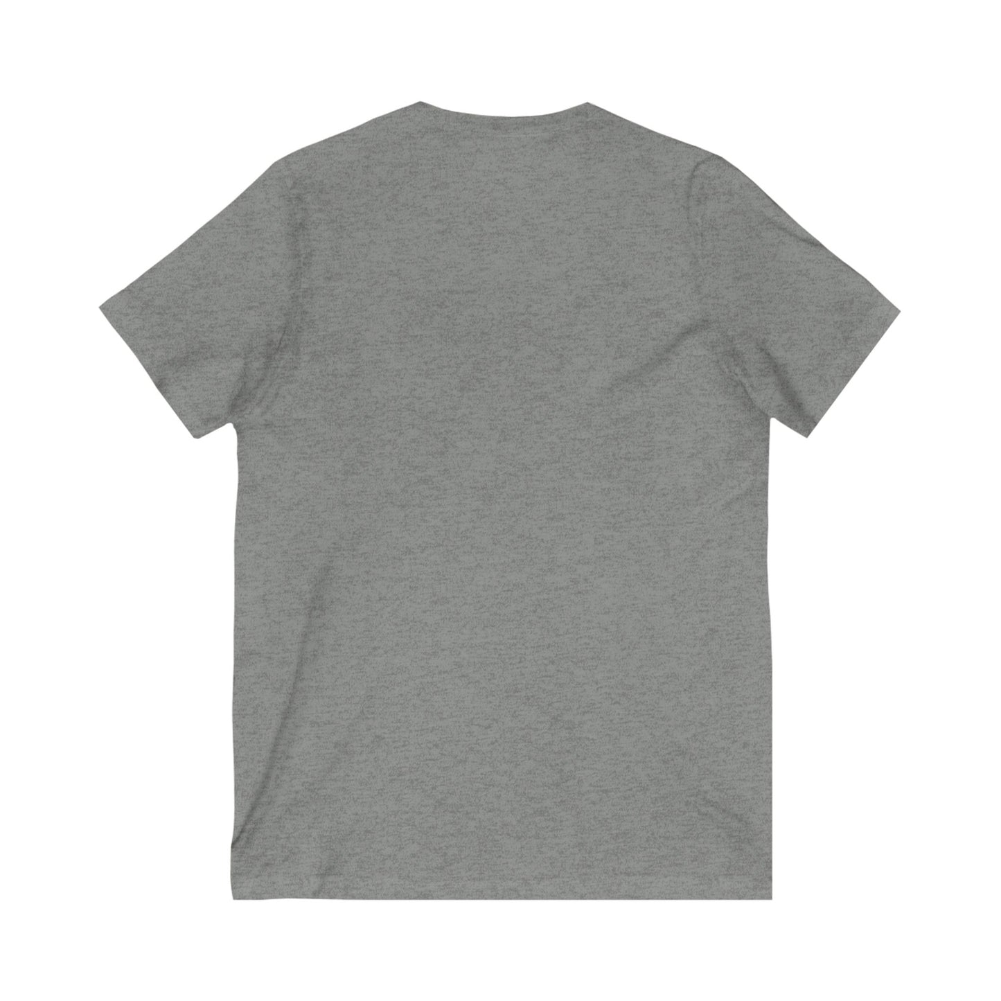 Inspirational V-Neck Tee with Bible Verse - Unisex Jersey Short Sleeve