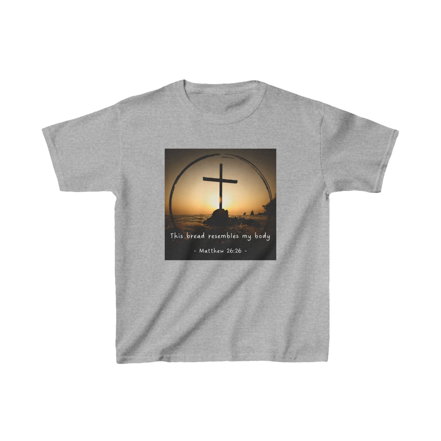 Kids Christian Faith Tee – "This Bread Resembles My Body" - Matthew 26:26