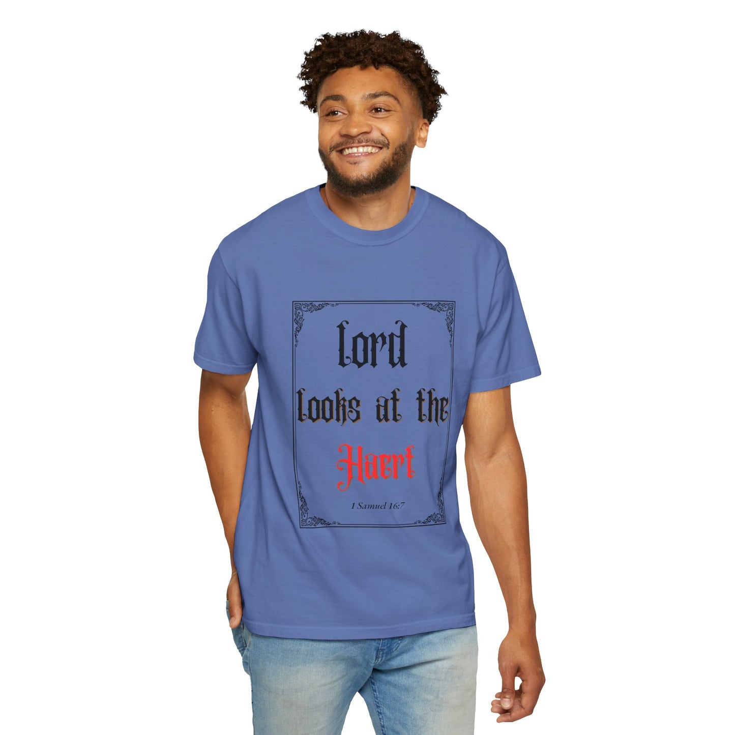 Lord Looks at the Heart Unisex Garment-Dyed T-Shirt