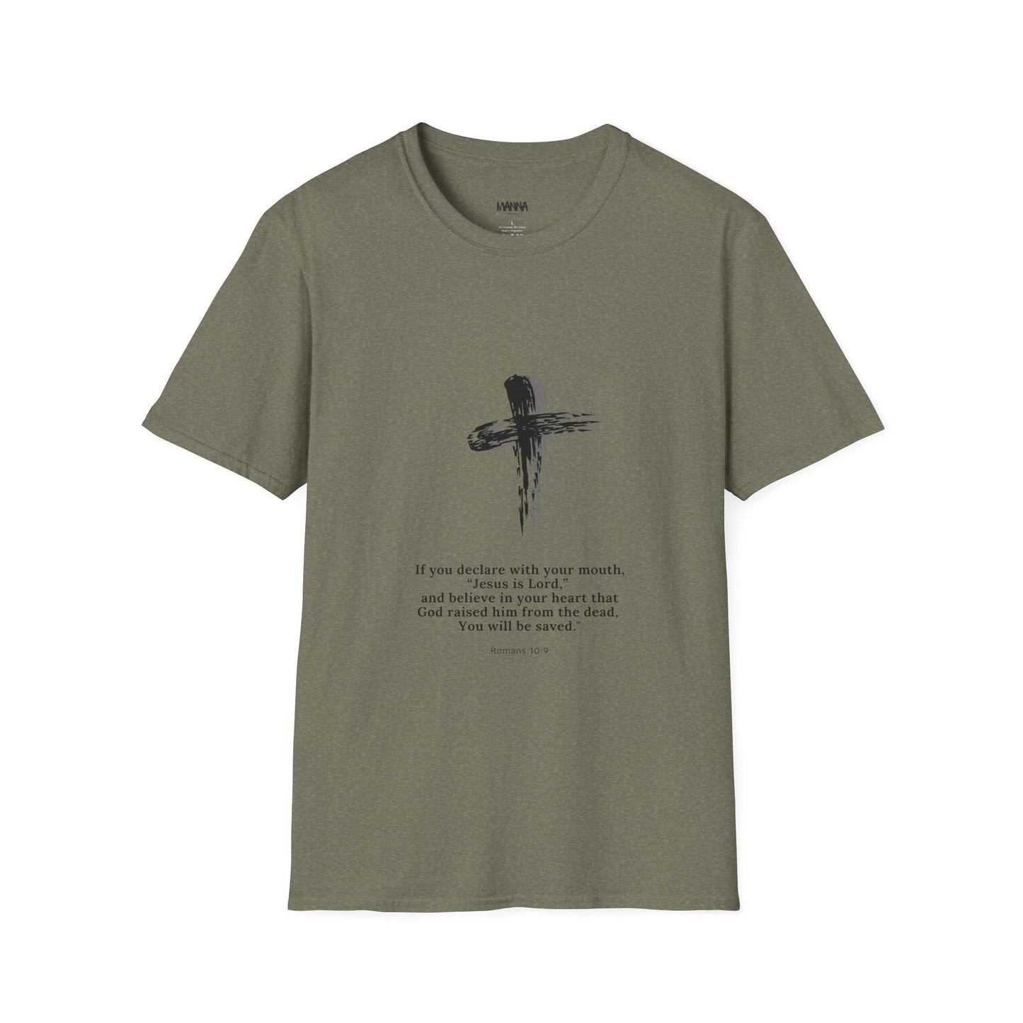 Faith-Inspired Unisex Softstyle T-Shirt with Inspirational Verse