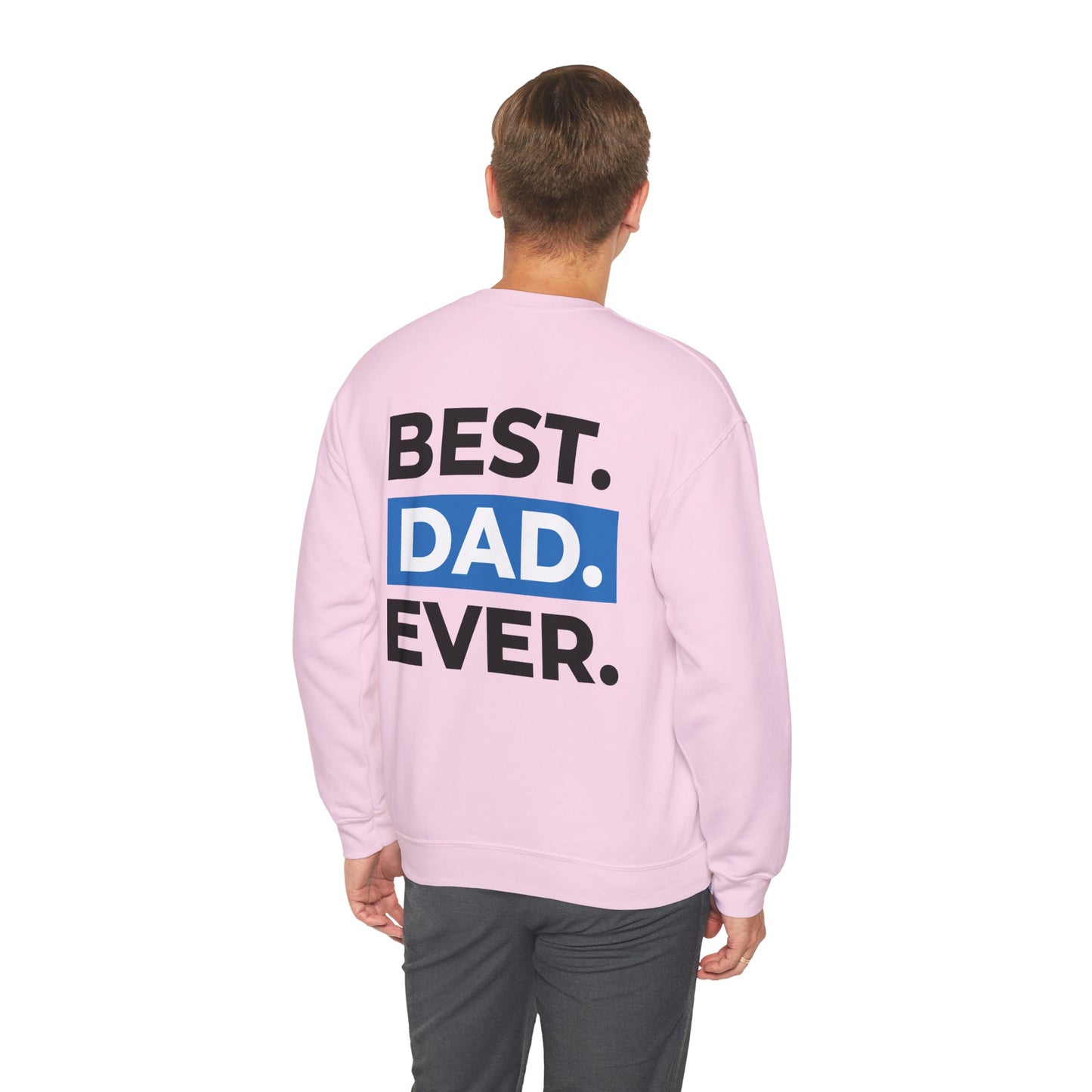 Inspirational Faith & Family Sweatshirt - 'God is the Light of the World' & 'Best Dad Ever'