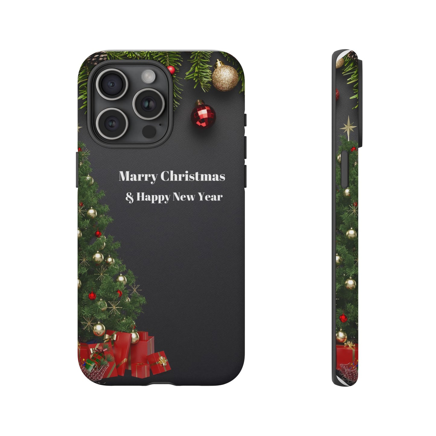 Christmas Phone Case - Marry Christmas & Happy New Year Design