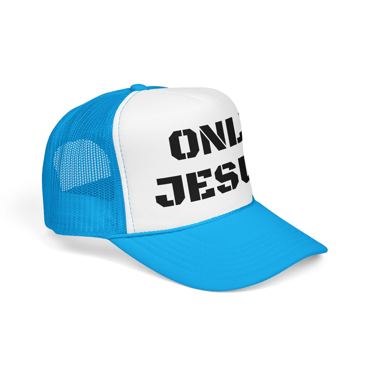 Trucker Hat — "Only Jesus" Embroidered Foam Cap