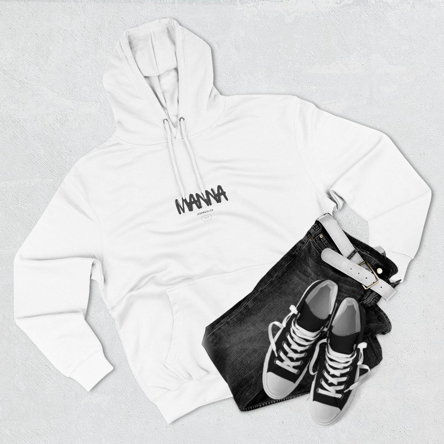 Three-Panel Fleece Hoodie