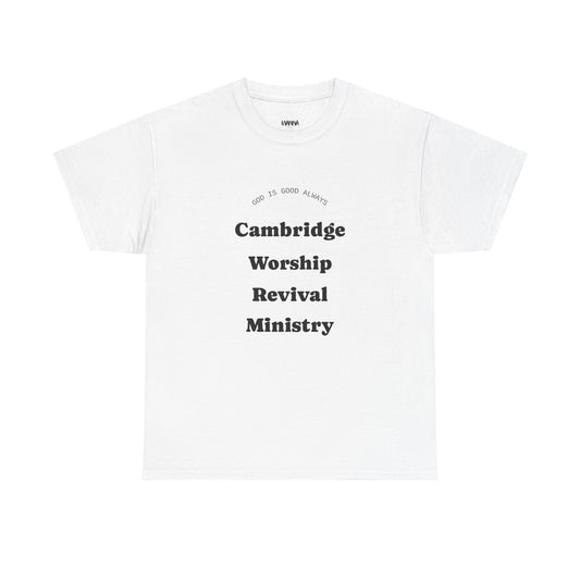 Cambridge Worship Revival Ministry Tee - Unisex Heavy Cotton Shirt for Spiritual Gatherings, Church Events, Faith Celebrations, Casual [...]