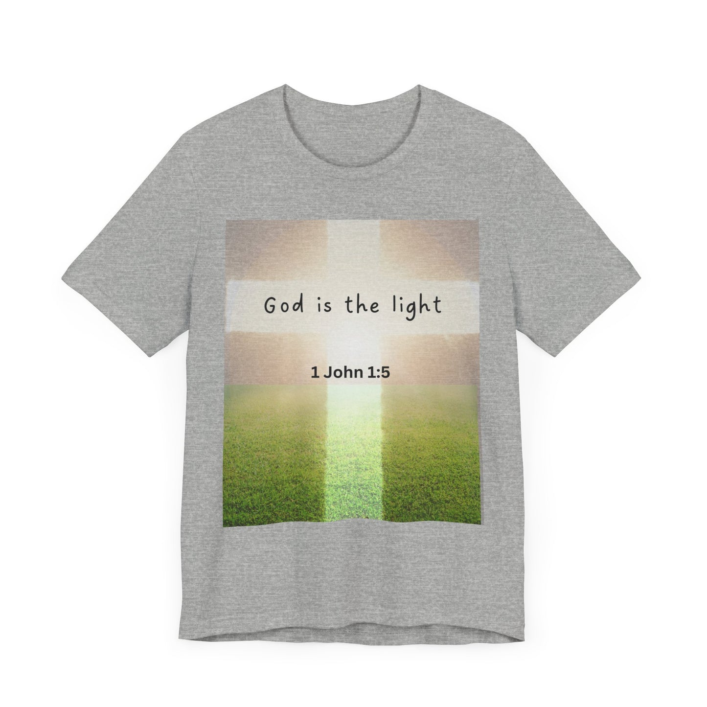 Inspirational Unisex Tee - 'God is the Light' 1 John 1:5