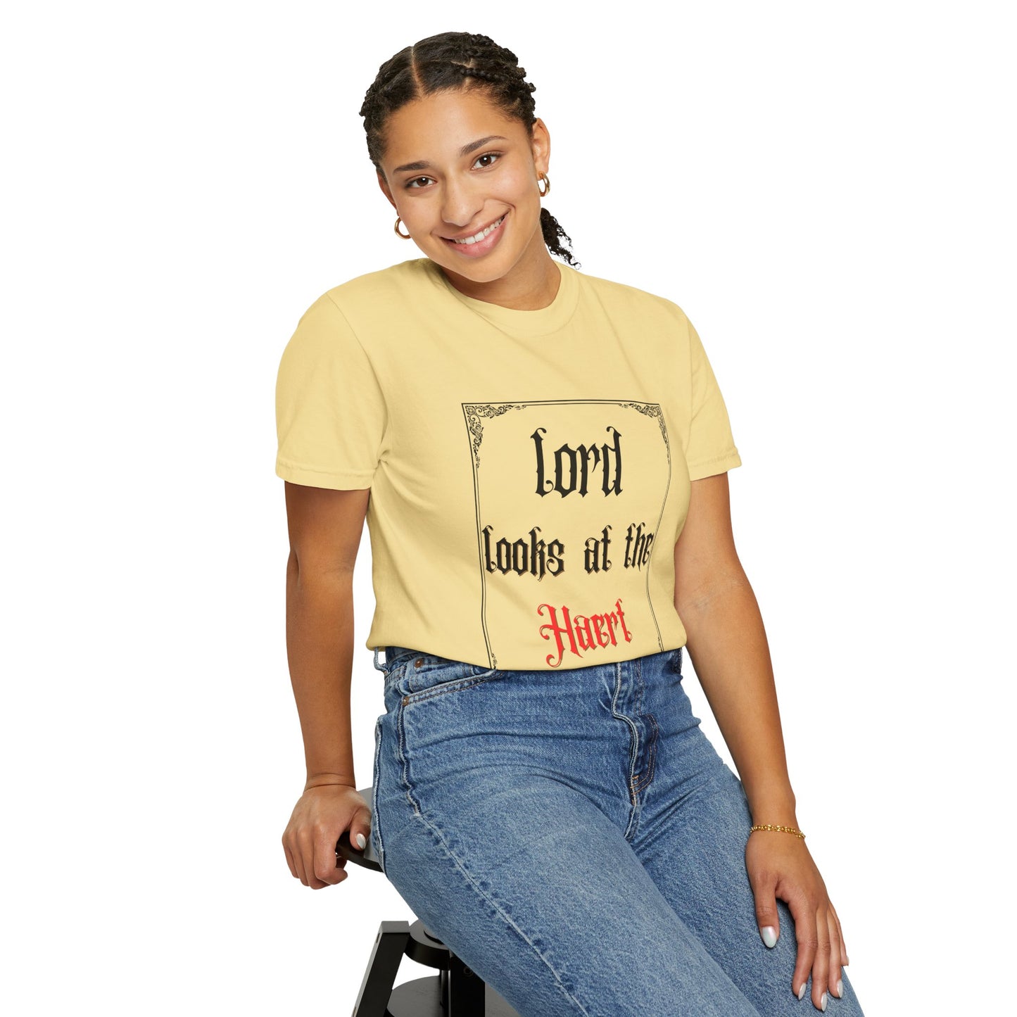 Lord Looks at the Heart Unisex Garment-Dyed T-Shirt