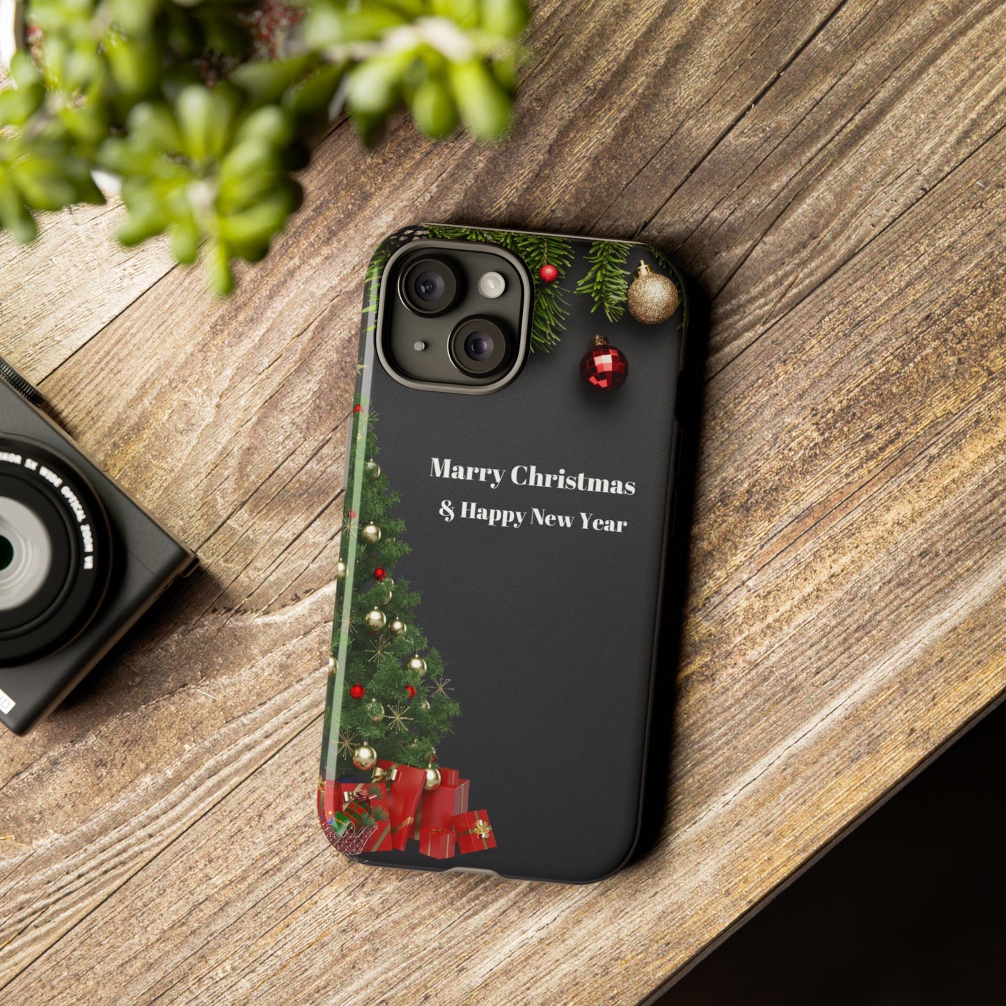 Christmas Phone Case - Marry Christmas & Happy New Year Design