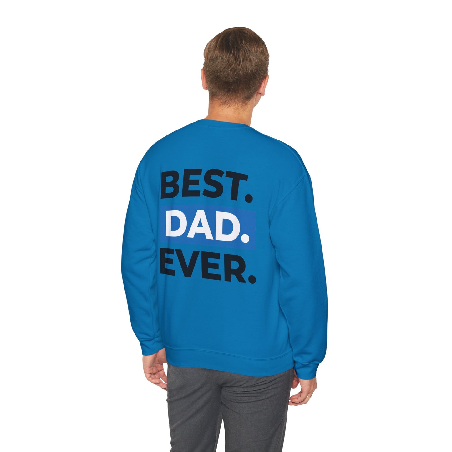 Inspirational Faith & Family Sweatshirt - 'God is the Light of the World' & 'Best Dad Ever'