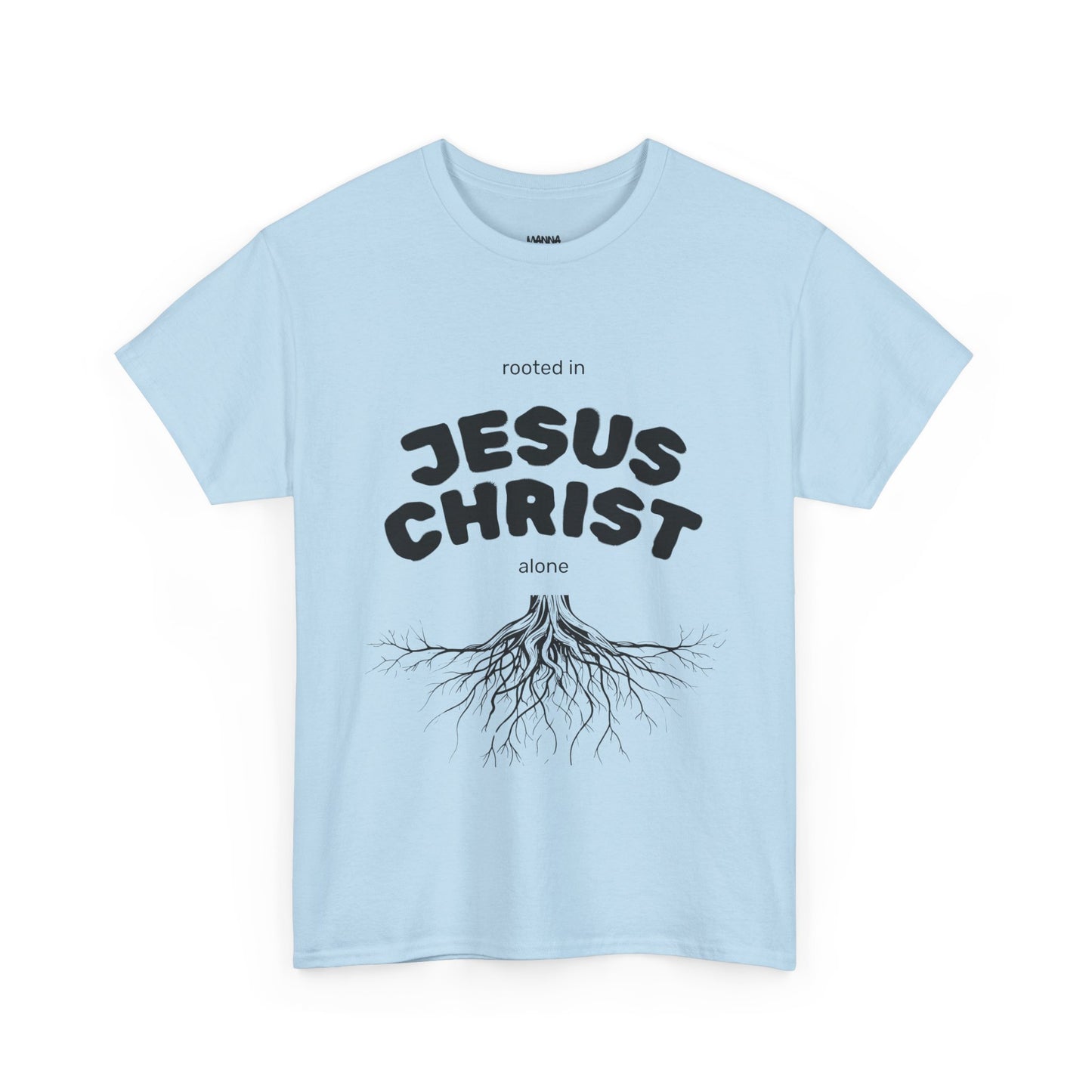 Rooted in Jesus Christ Unisex Heavy Cotton Tee, Christian Apparel, Faith-Based T-Shirt, Spiritual Gift, Religious Wear, Unisex Tee
