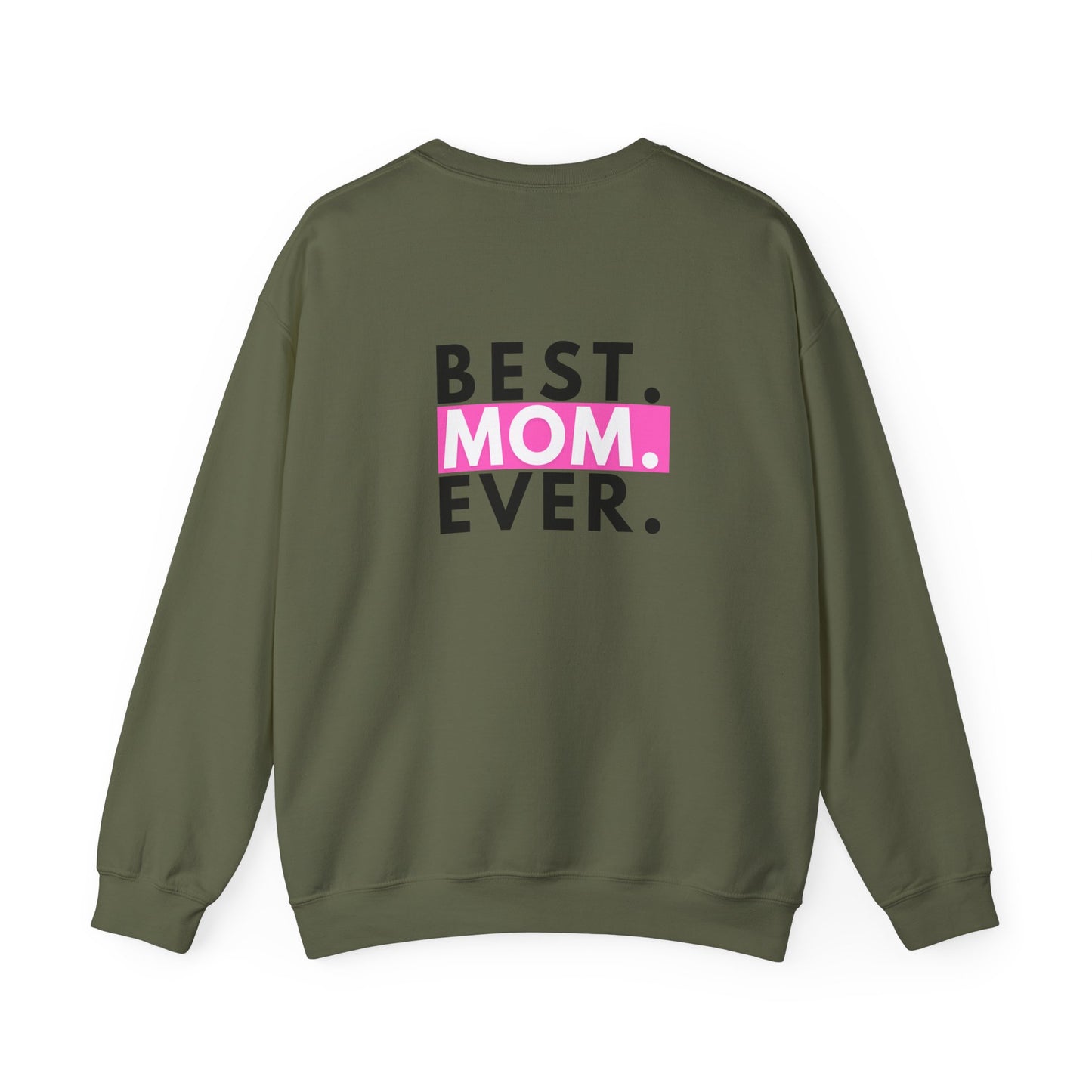 Faith & Family Unisex Heavy Blend™ Crewneck Sweatshirt - 'God is the Light of the World' & 'Best Mom Ever' Design