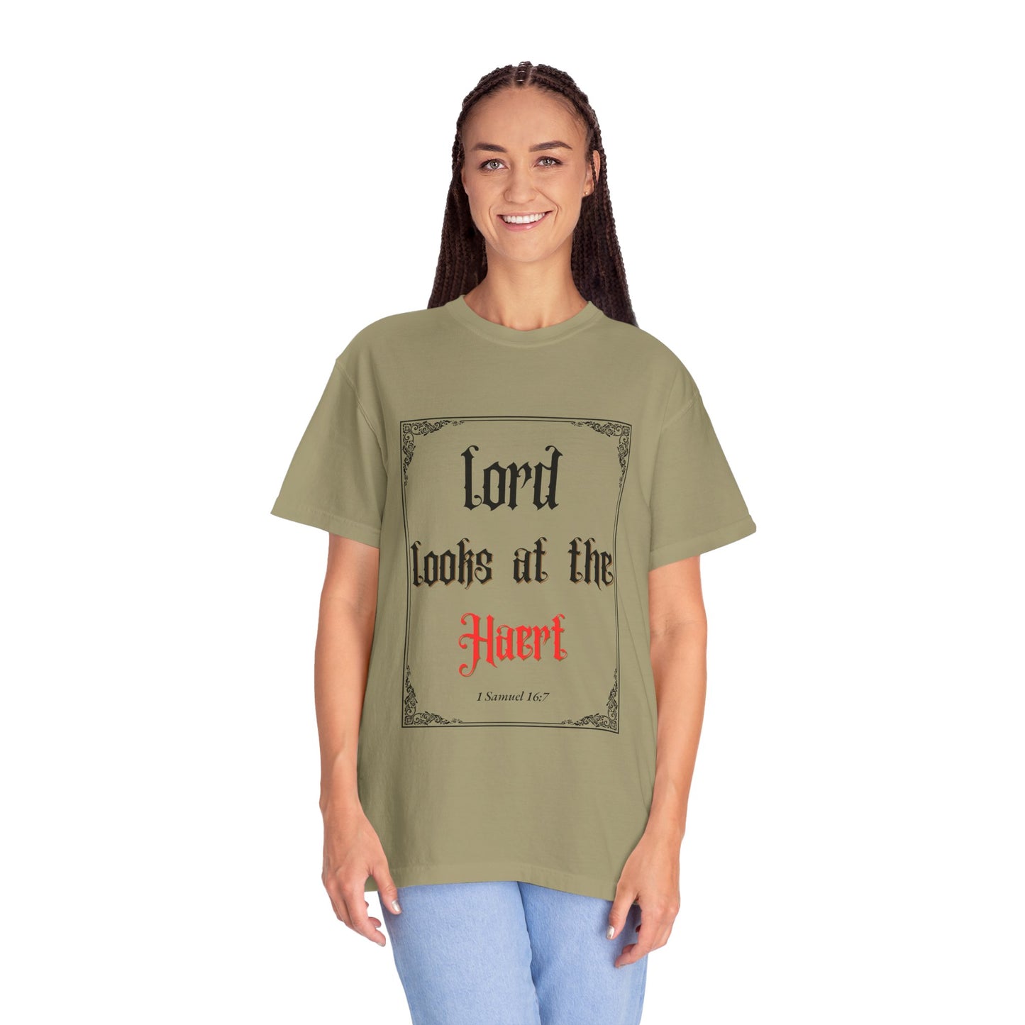 Lord Looks at the Heart Unisex Garment-Dyed T-Shirt