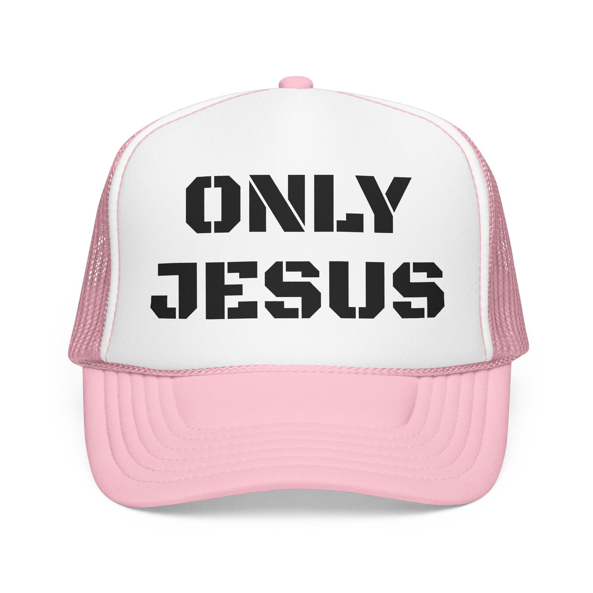Trucker Hat — "Only Jesus" Embroidered Foam Cap