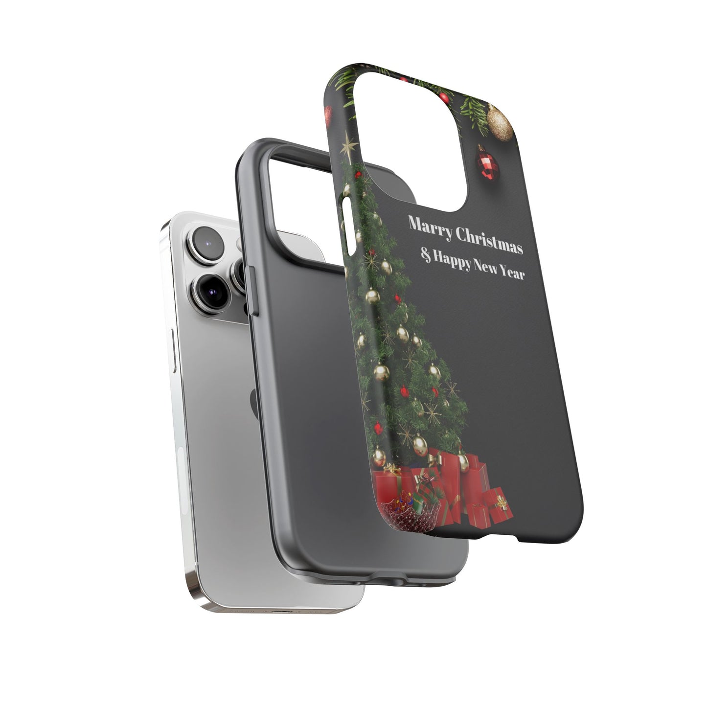 Christmas Phone Case - Marry Christmas & Happy New Year Design