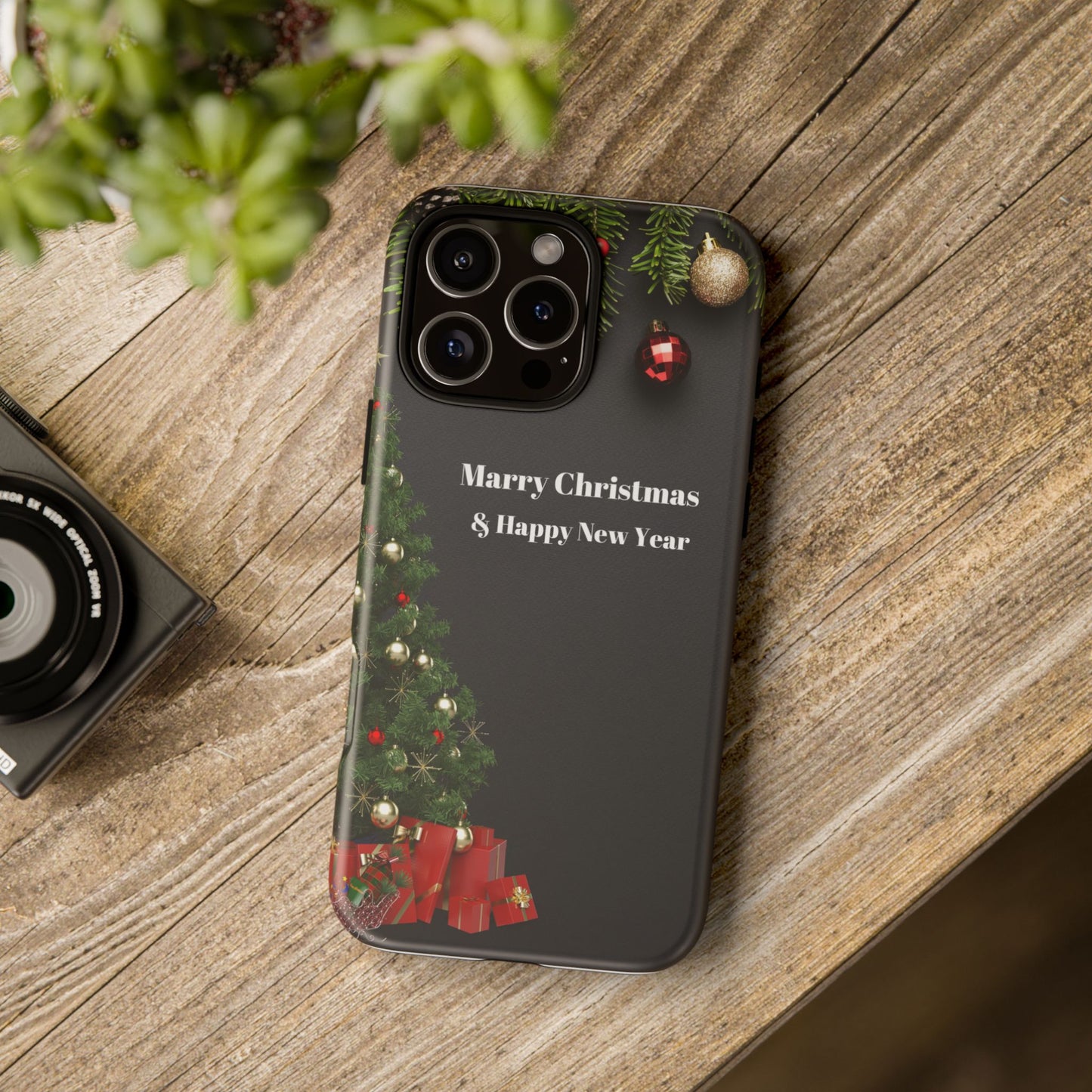 Christmas Phone Case - Marry Christmas & Happy New Year Design