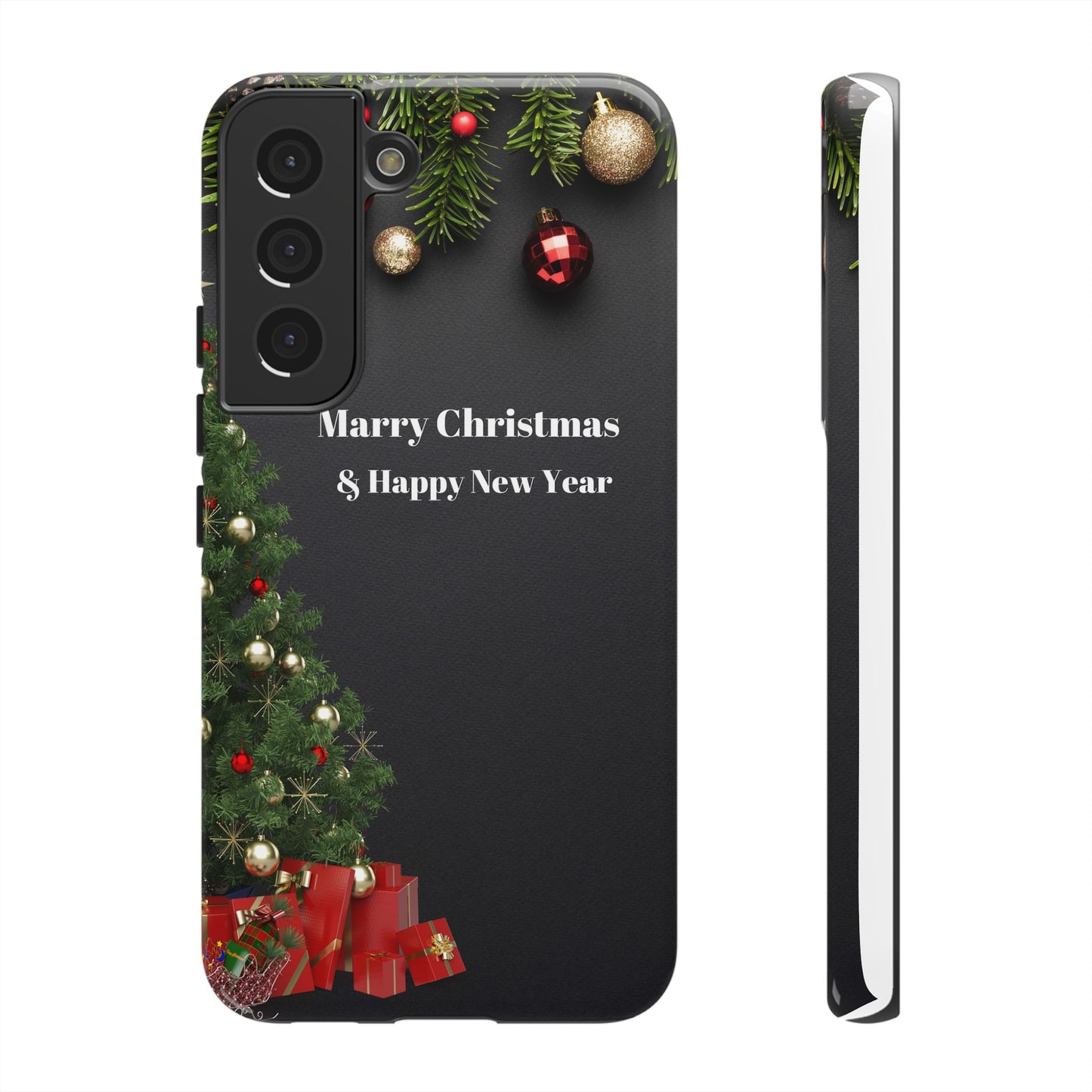 Christmas Phone Case - Marry Christmas & Happy New Year Design