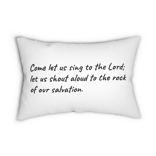 Inspirational Lumbar Pillow, Christian Decor, Religious Home Accent, Faith-Based Gift, Church and Spiritual Decor