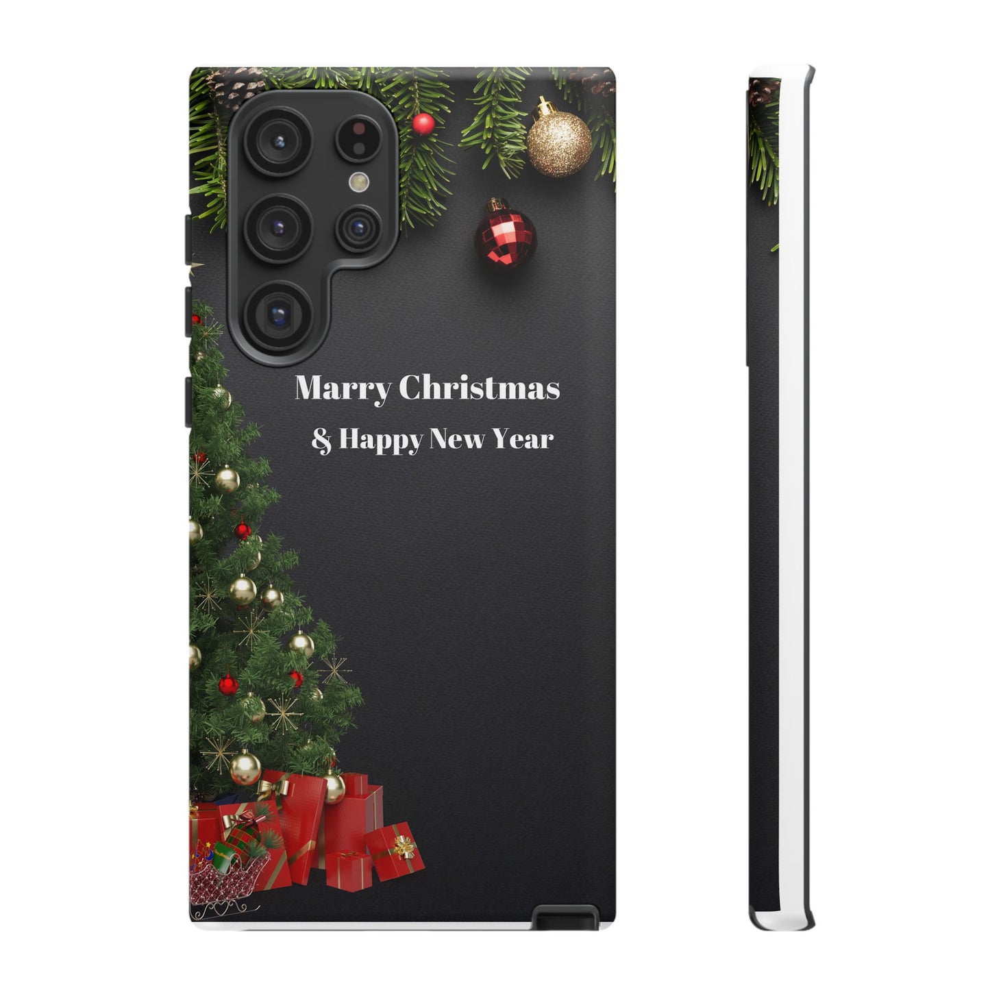 Christmas Phone Case - Marry Christmas & Happy New Year Design