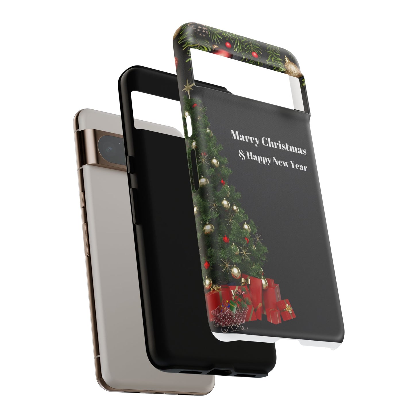 Christmas Phone Case - Marry Christmas & Happy New Year Design