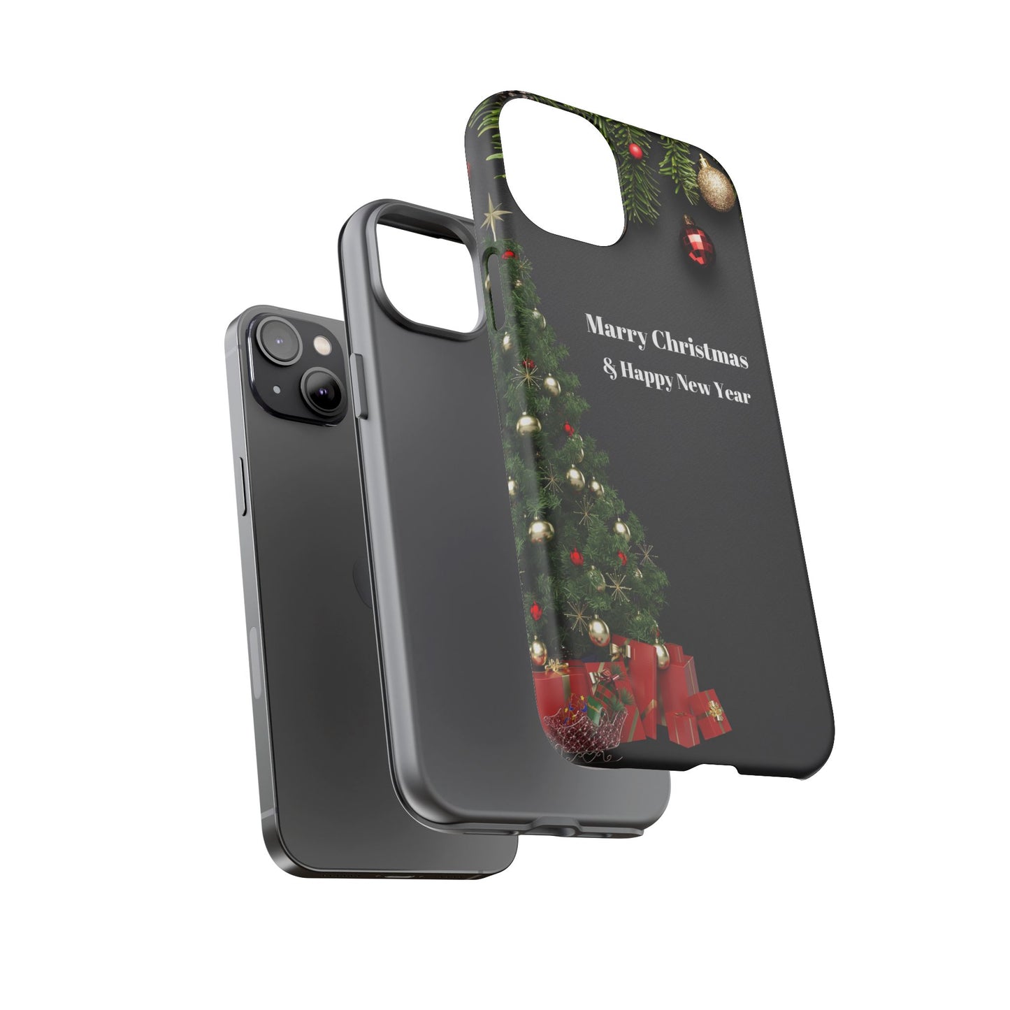 Christmas Phone Case - Marry Christmas & Happy New Year Design