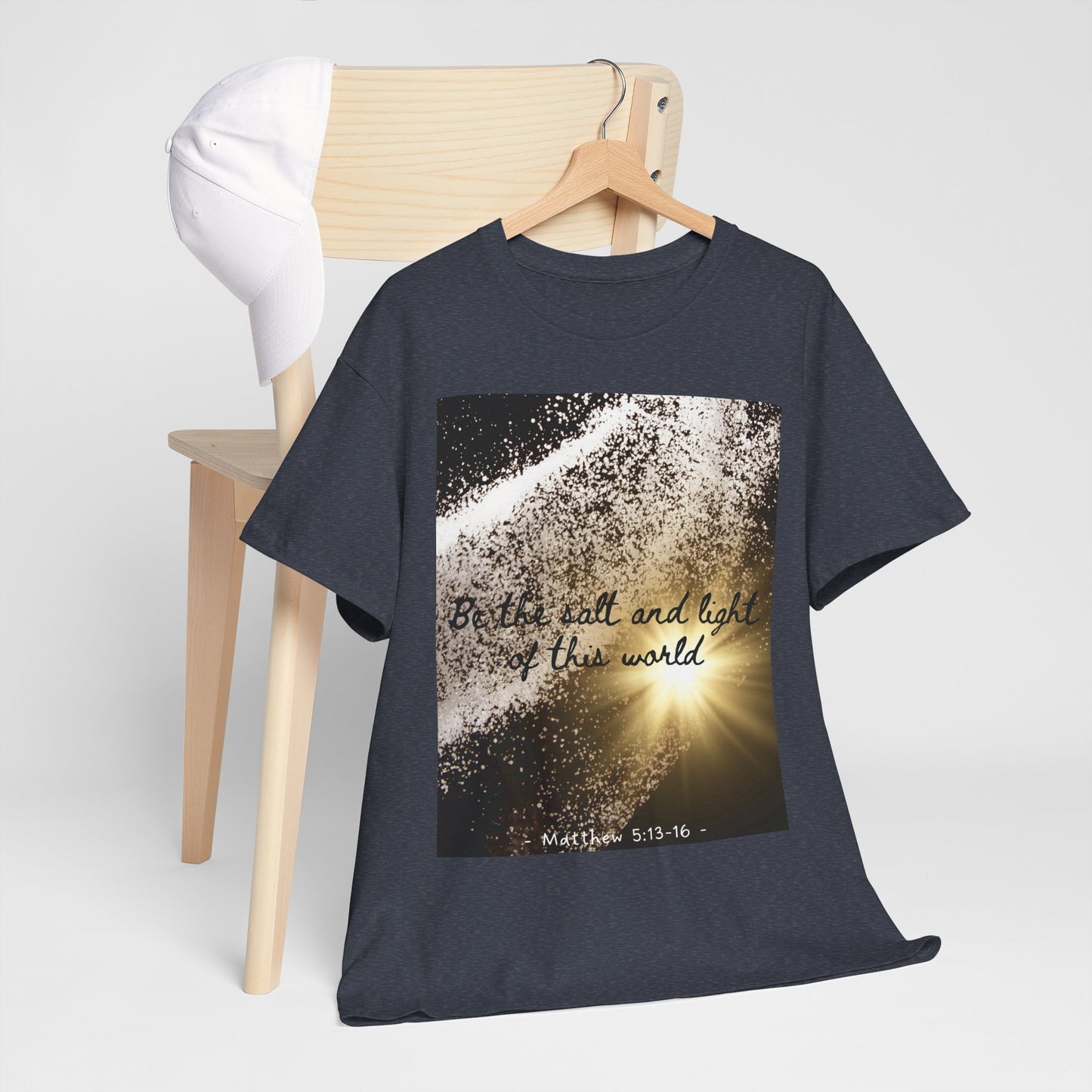 Inspirational Unisex Heavy Cotton Tee - 'Salt and Light of This World'