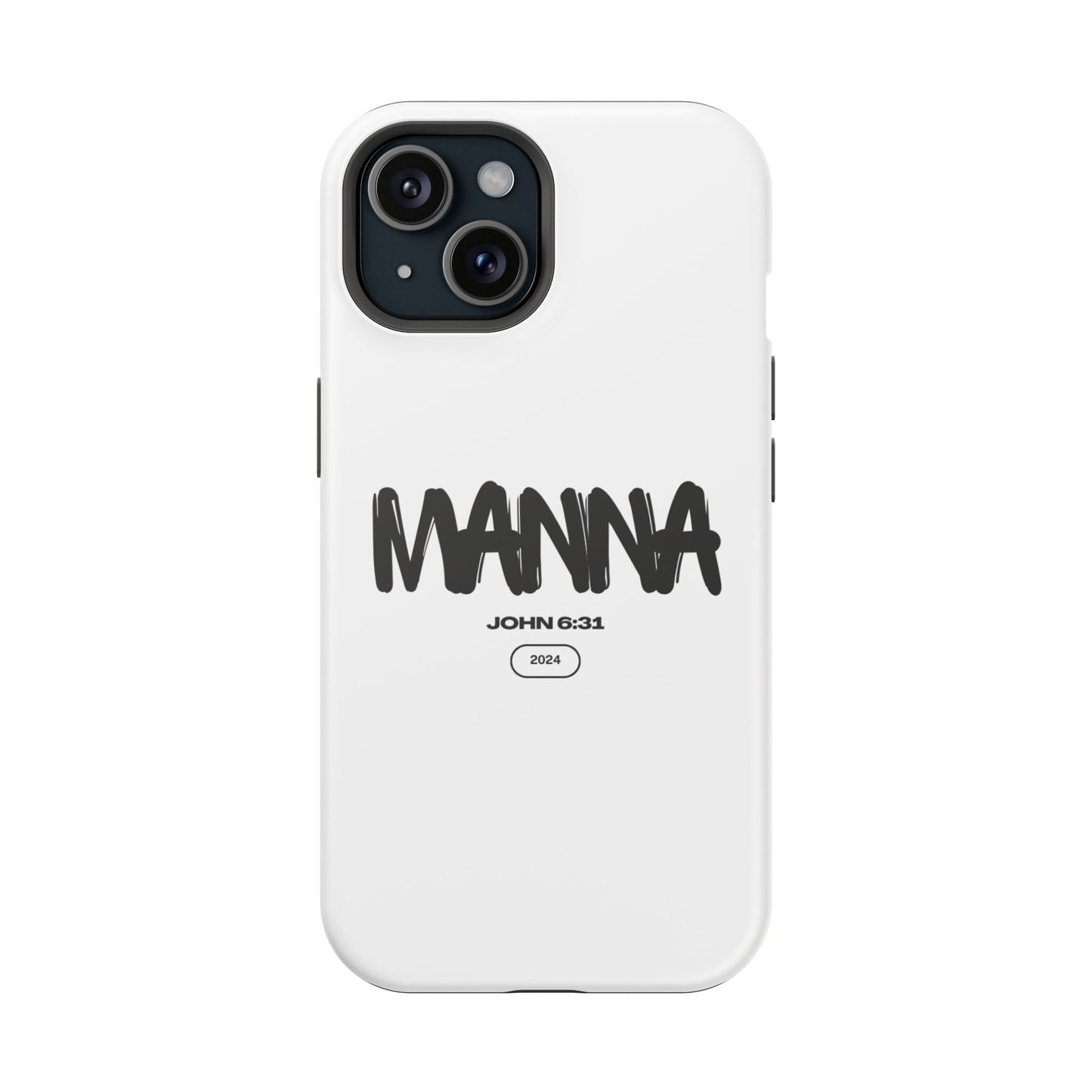 Manna Bible Verse Impact-Resistant Phone Case - Stylish Protection for Faithful Souls