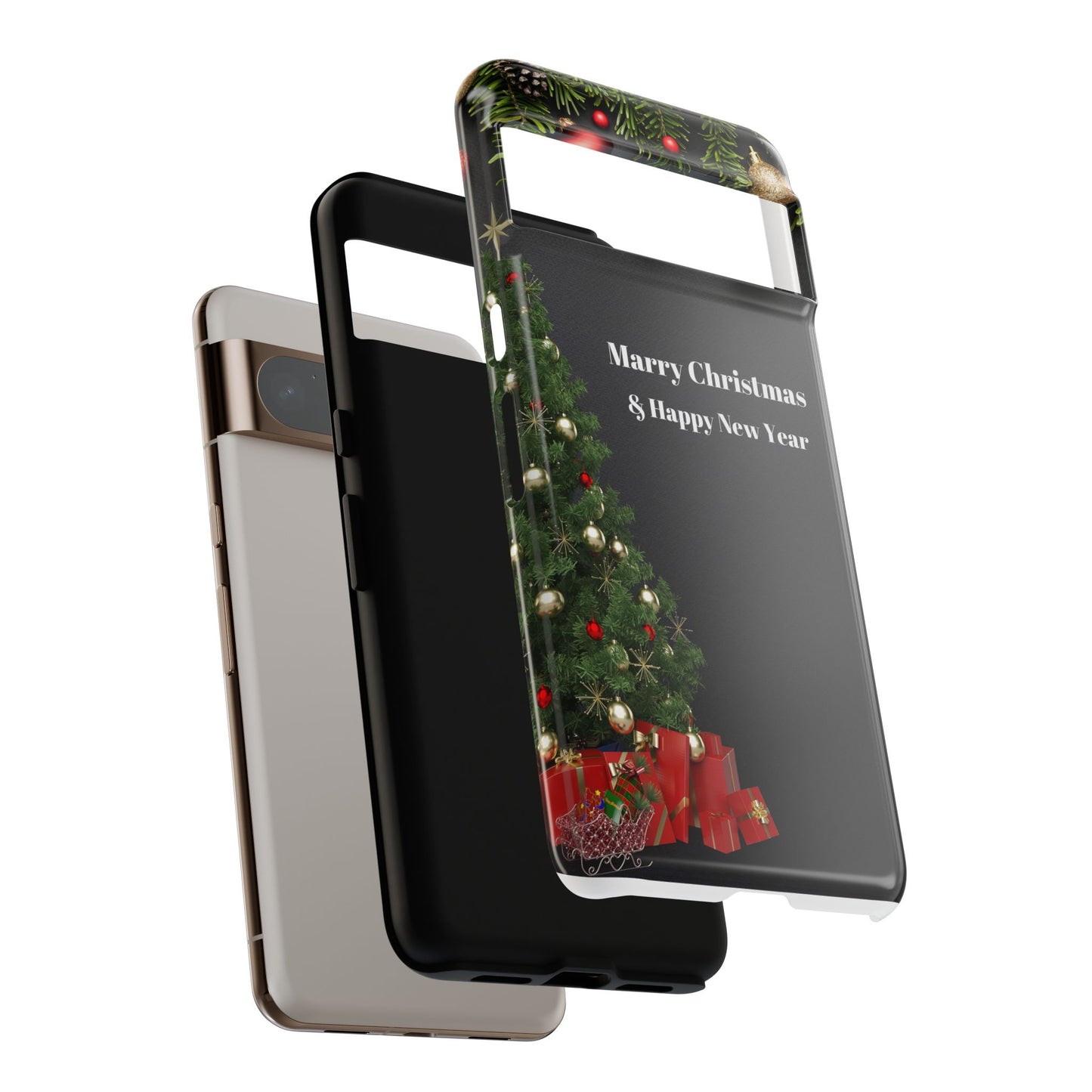 Christmas Phone Case - Marry Christmas & Happy New Year Design