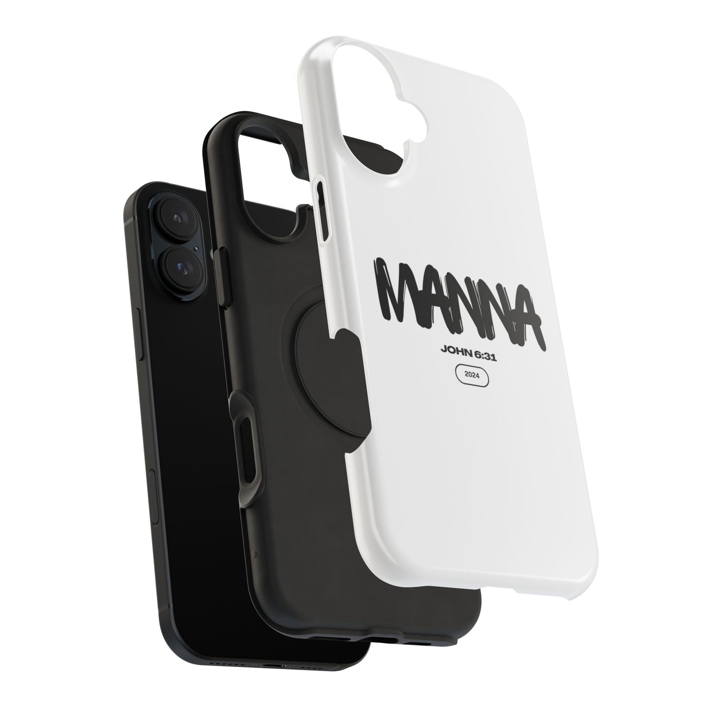 Manna Bible Verse Impact-Resistant Phone Case - Stylish Protection for Faithful Souls