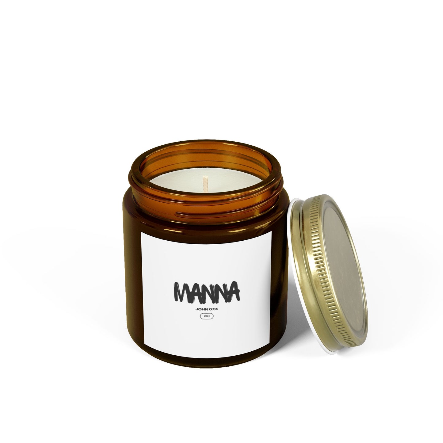 Manna Scented Coconut Apricot Candles - Aromatic Relaxation for Home & Gifts (4oz, 9oz)