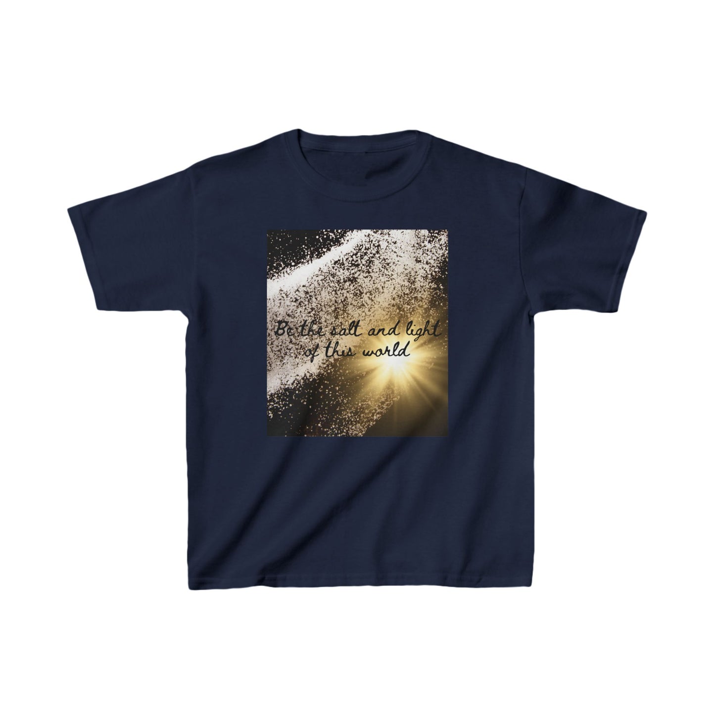 Kids Inspirational Cotton Tee - "Be the Salt and Light of the World"