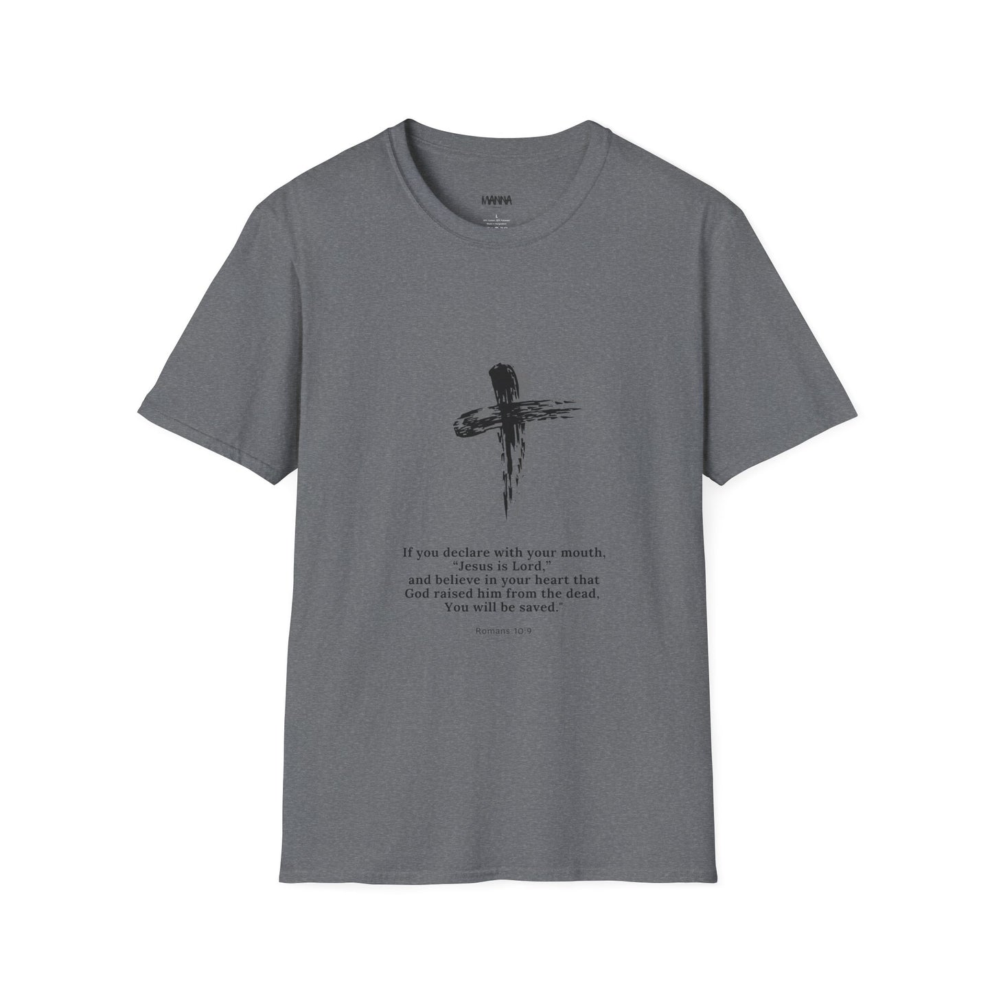 Faith-Inspired Unisex Softstyle T-Shirt with Inspirational Verse
