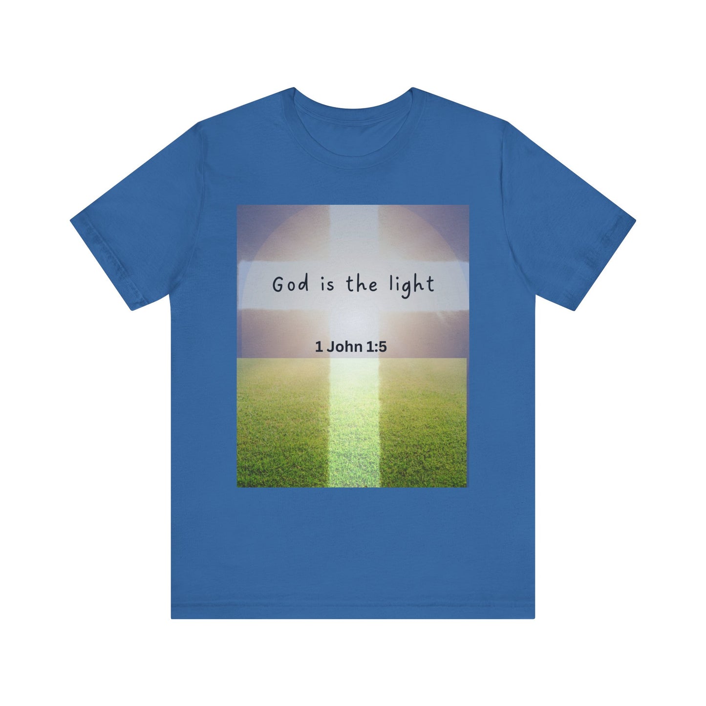 Inspirational Unisex Tee - 'God is the Light' 1 John 1:5