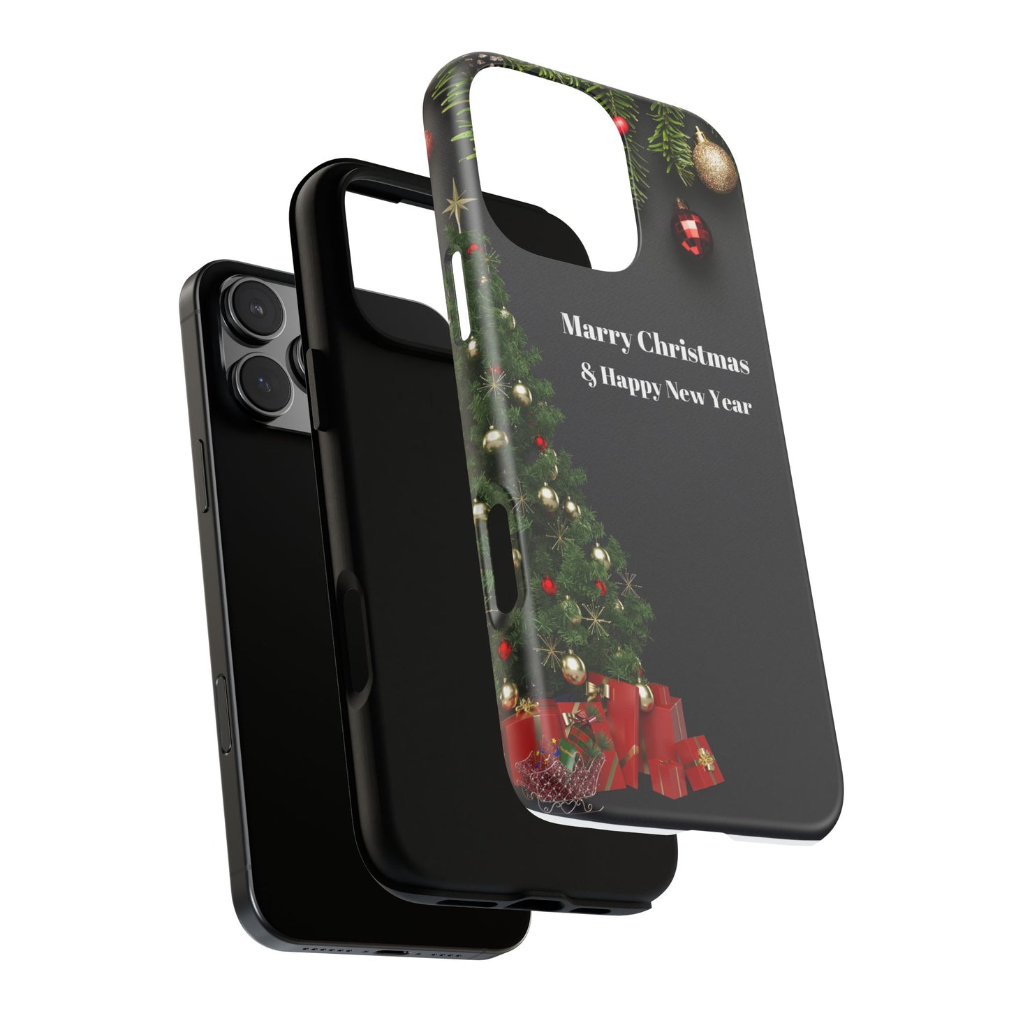 Christmas Phone Case - Marry Christmas & Happy New Year Design