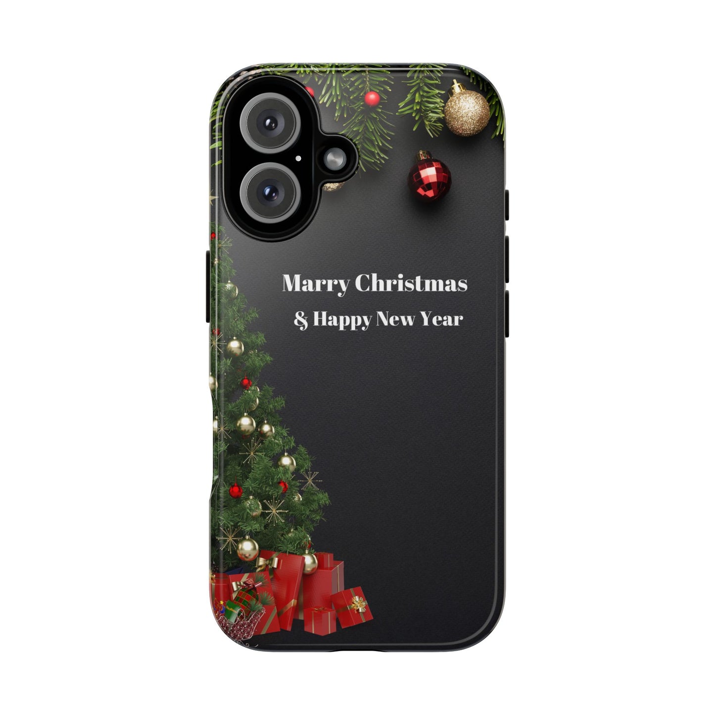 Christmas Phone Case - Marry Christmas & Happy New Year Design