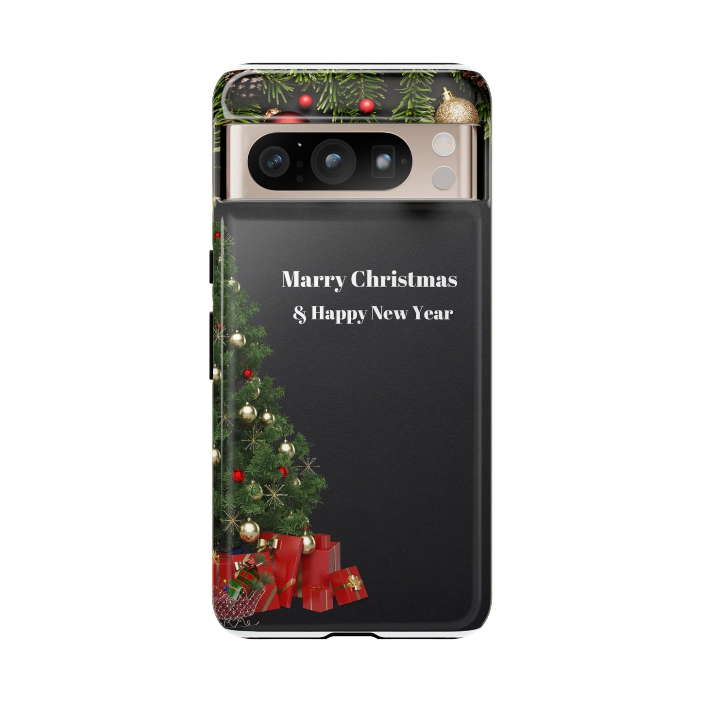 Christmas Phone Case - Marry Christmas & Happy New Year Design