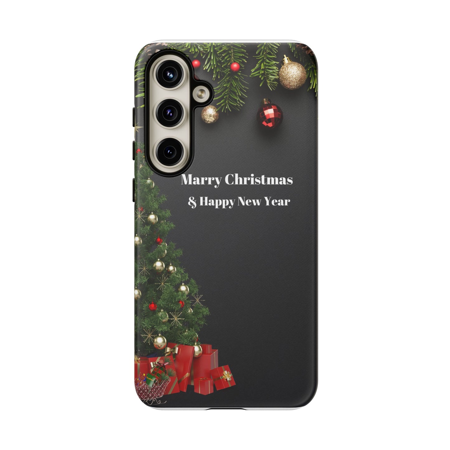 Christmas Phone Case - Marry Christmas & Happy New Year Design