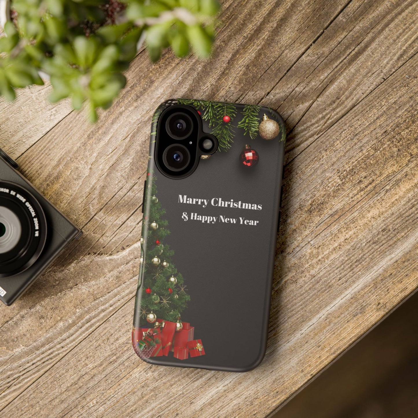 Christmas Phone Case - Marry Christmas & Happy New Year Design