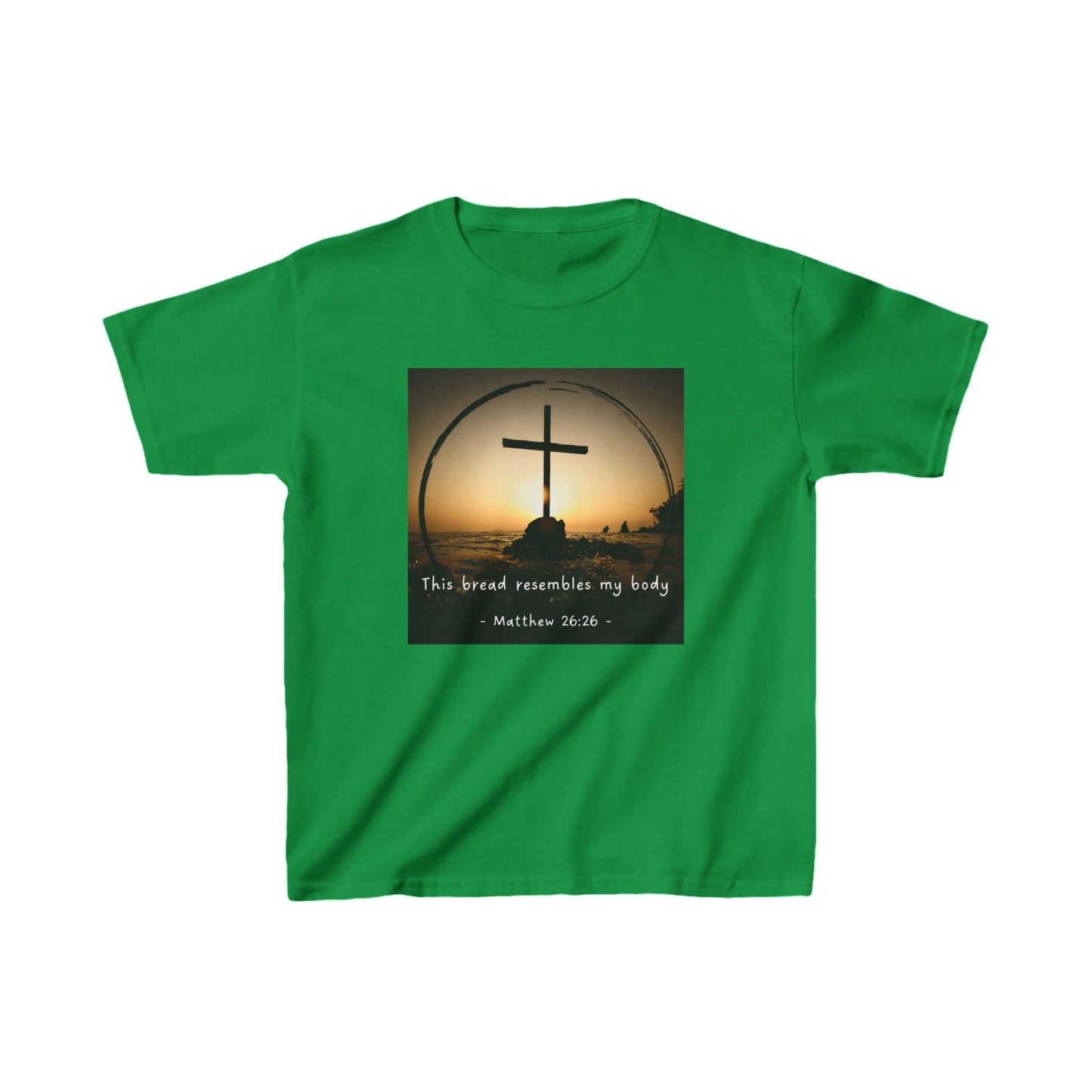 Kids Christian Faith Tee – "This Bread Resembles My Body" - Matthew 26:26