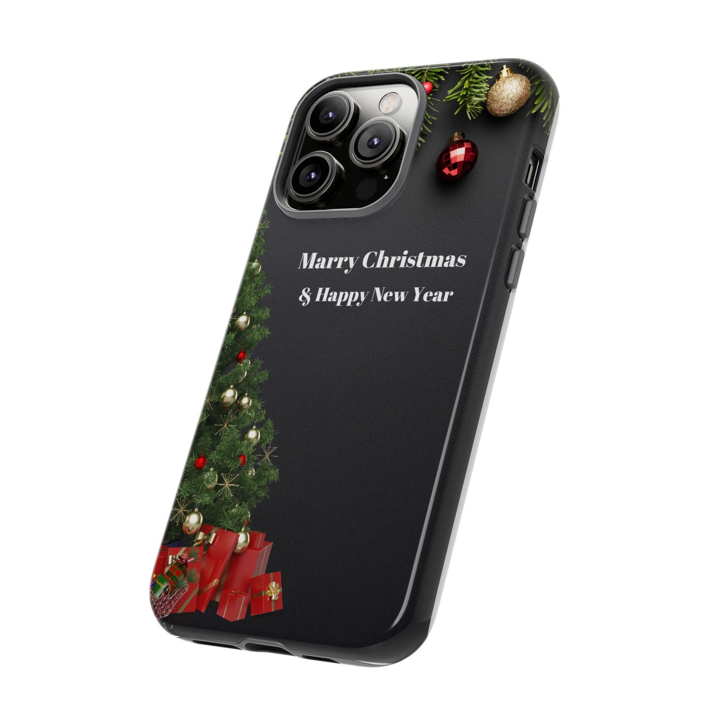 Christmas Phone Case - Marry Christmas & Happy New Year Design