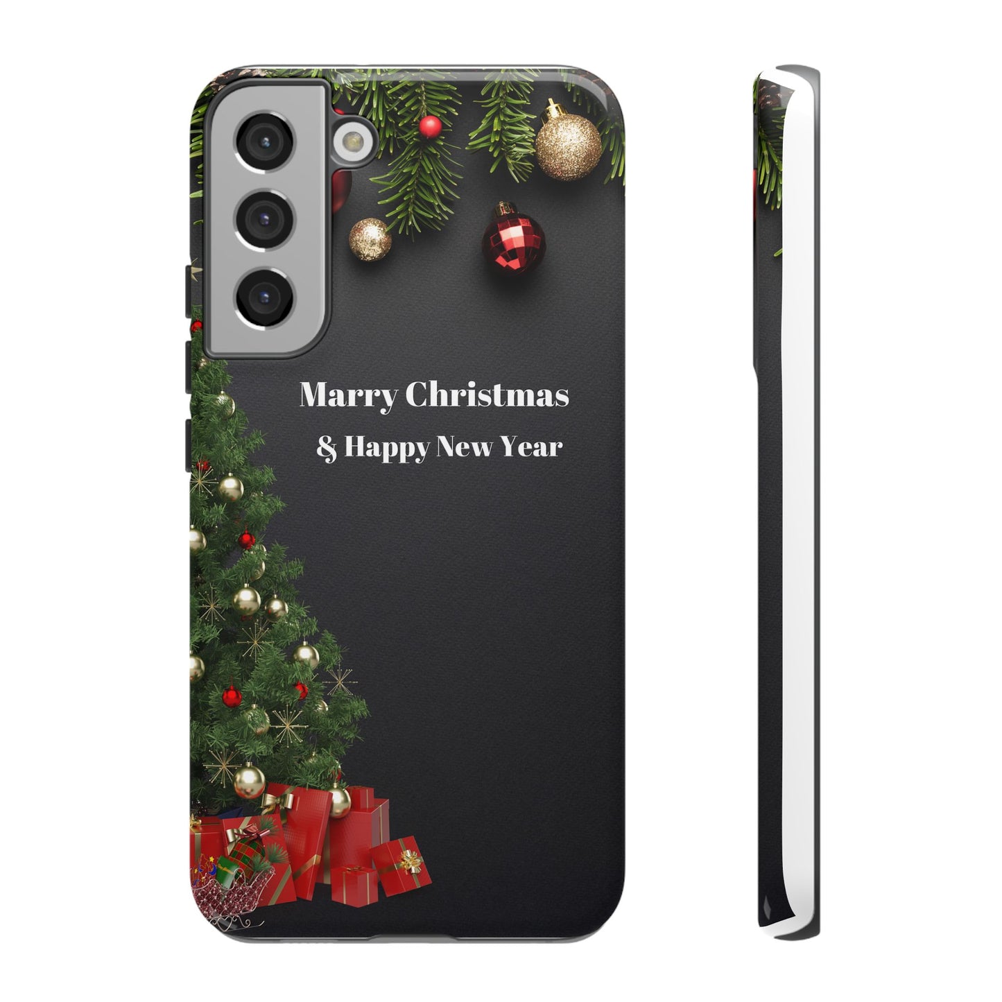 Christmas Phone Case - Marry Christmas & Happy New Year Design