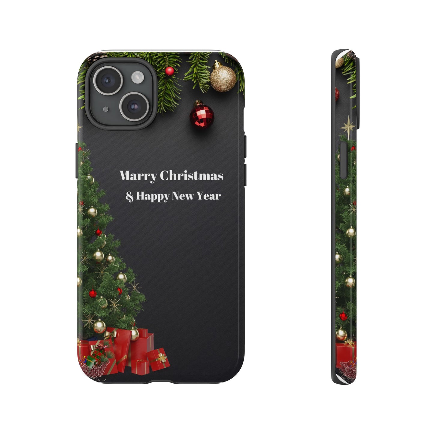 Christmas Phone Case - Marry Christmas & Happy New Year Design