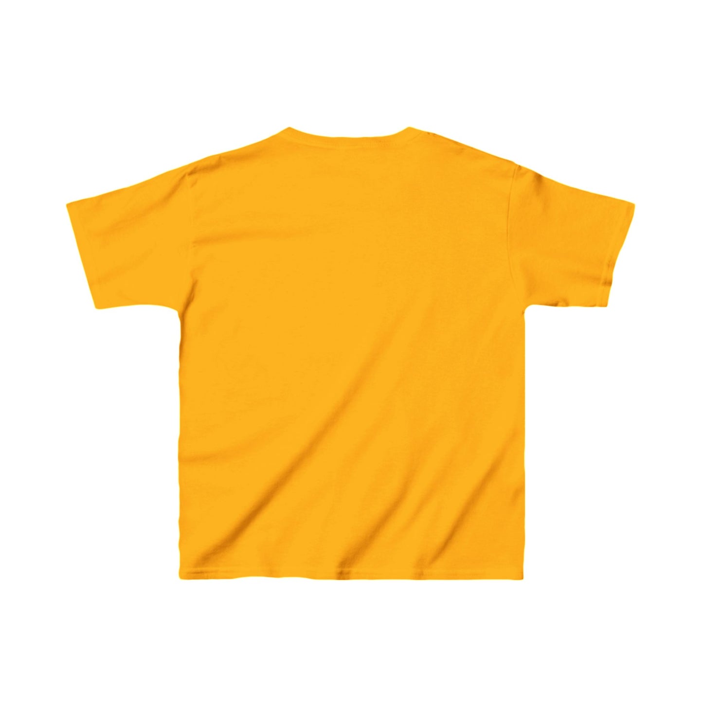 Kids USA Flag Tee - "Reborn in Christ" Yellow Cotton T-Shirt