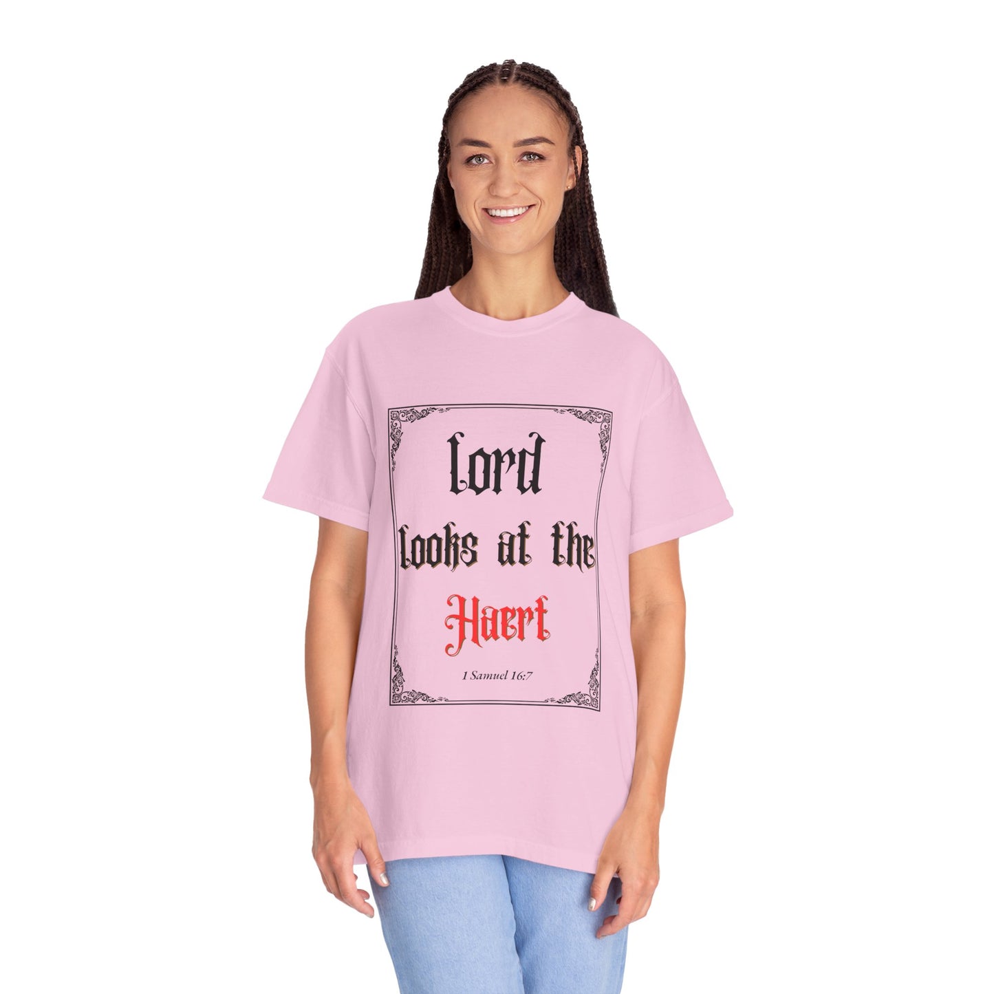 Lord Looks at the Heart Unisex Garment-Dyed T-Shirt