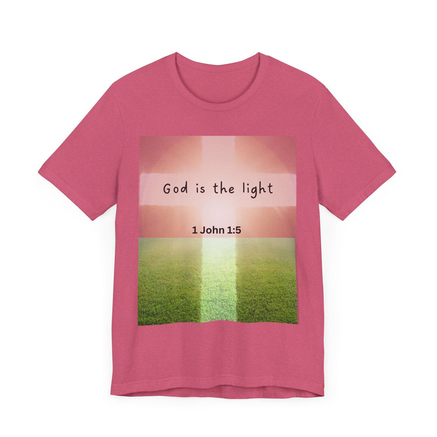 Inspirational Unisex Tee - 'God is the Light' 1 John 1:5