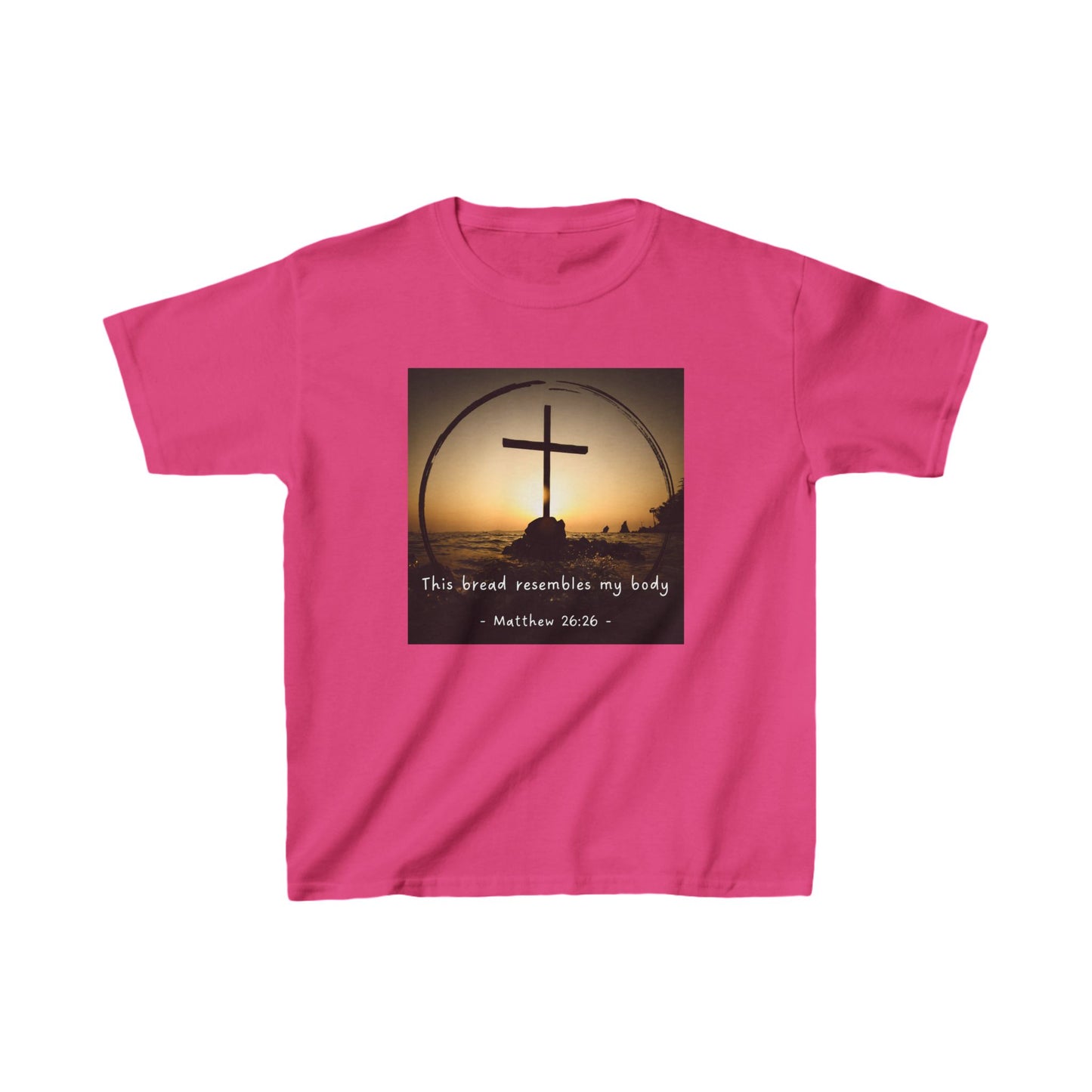 Kids Christian Faith Tee – "This Bread Resembles My Body" - Matthew 26:26