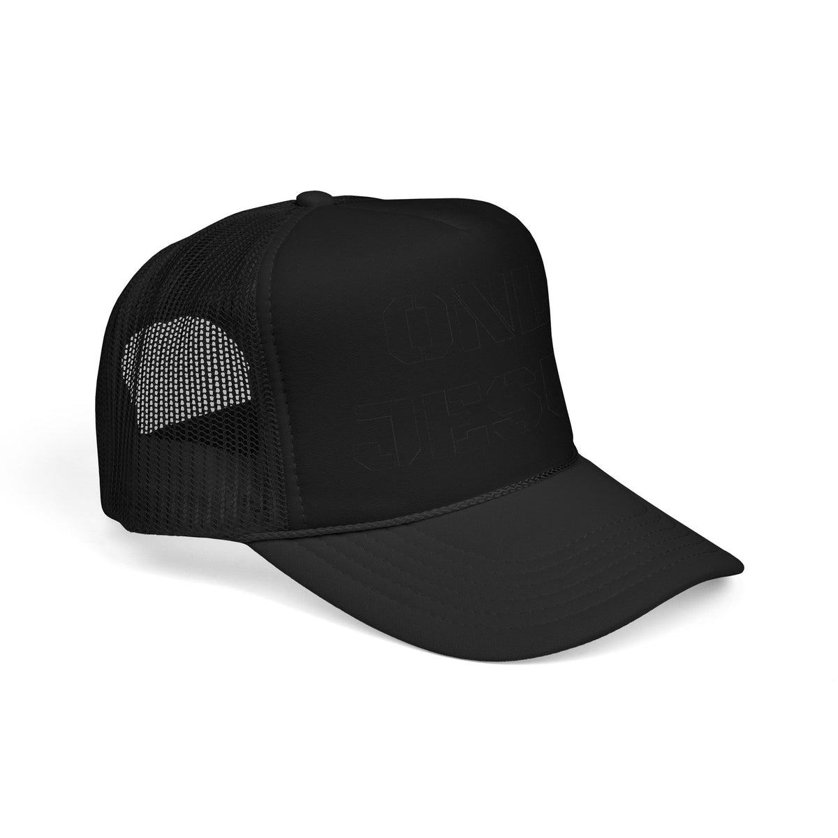 Trucker Hat — "Only Jesus" Embroidered Foam Cap